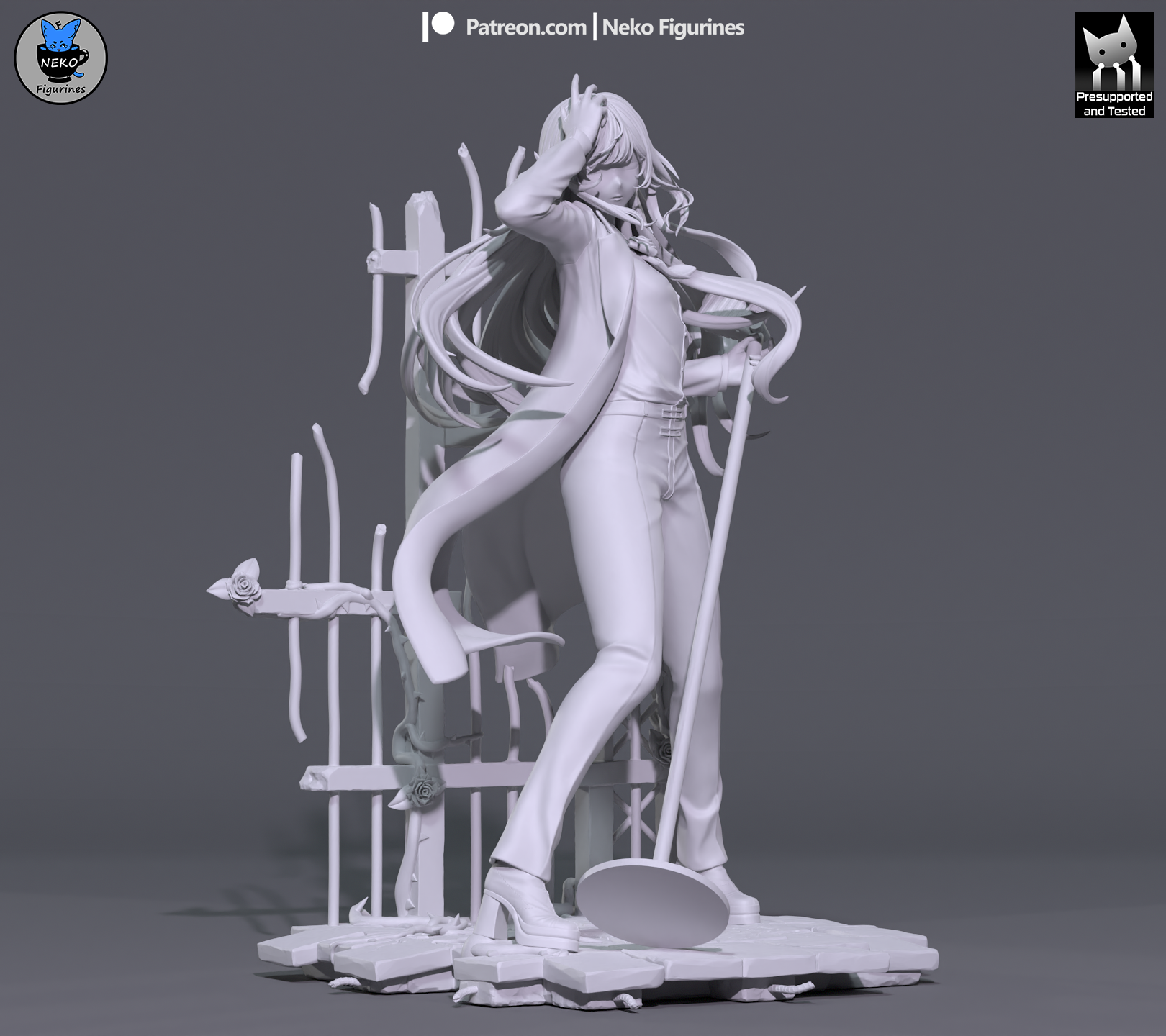 Midnight Melody Siren | 1/7 Unpainted Resin Kit Model