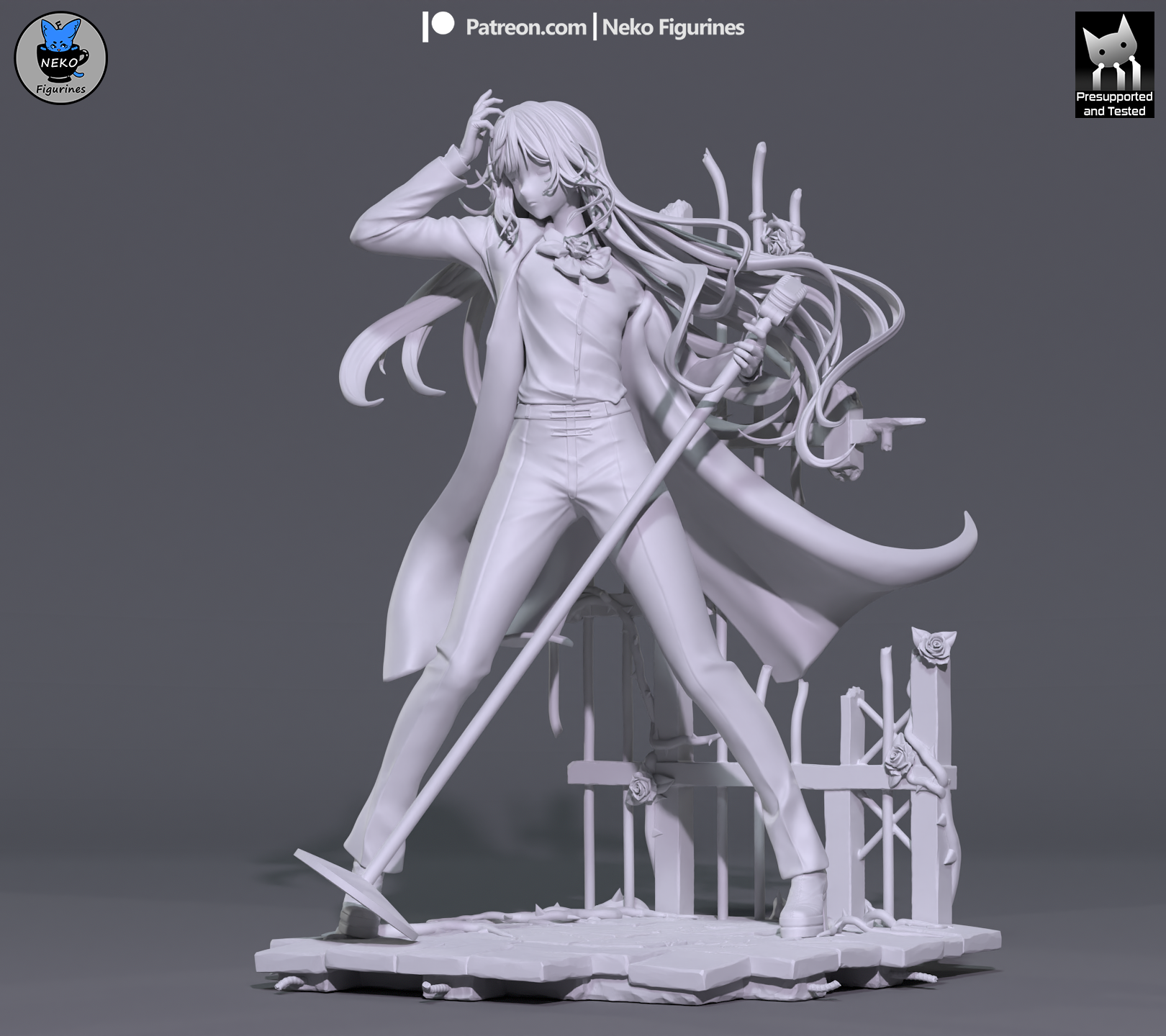 Midnight Melody Siren | 1/7 Unpainted Resin Kit Model