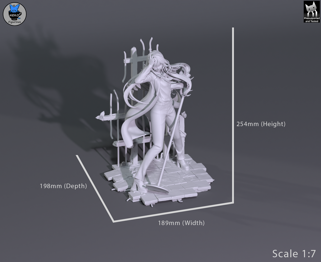 Midnight Melody Siren | 1/7 Unpainted Resin Kit Model