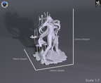 Midnight Melody Siren | 1/7 Unpainted Resin Kit Model