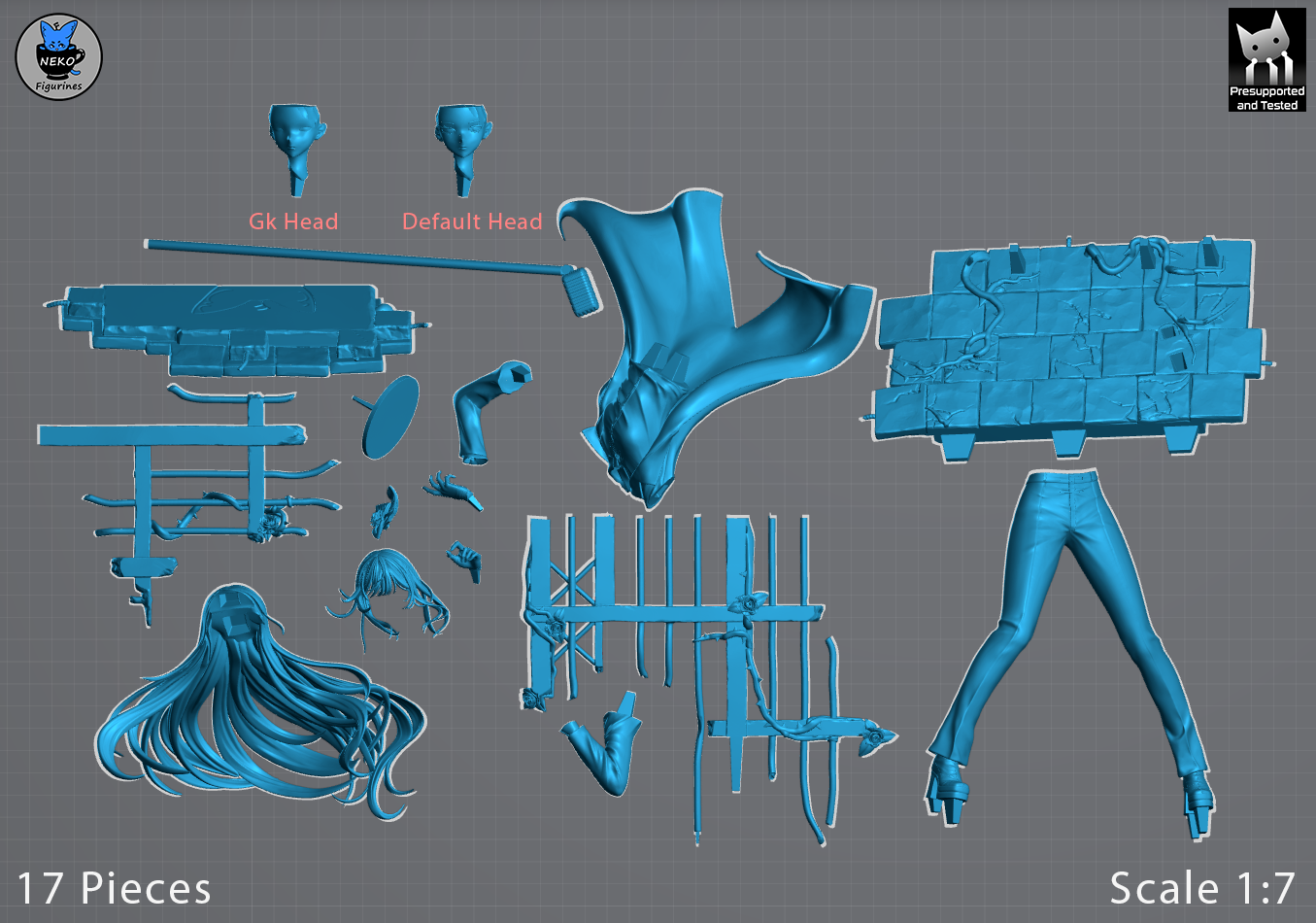 Midnight Melody Siren | 1/7 Unpainted Resin Kit Model