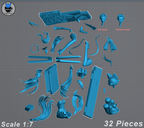 Luminous Star Muse | 1/7 Unpainted Resin Kit Model