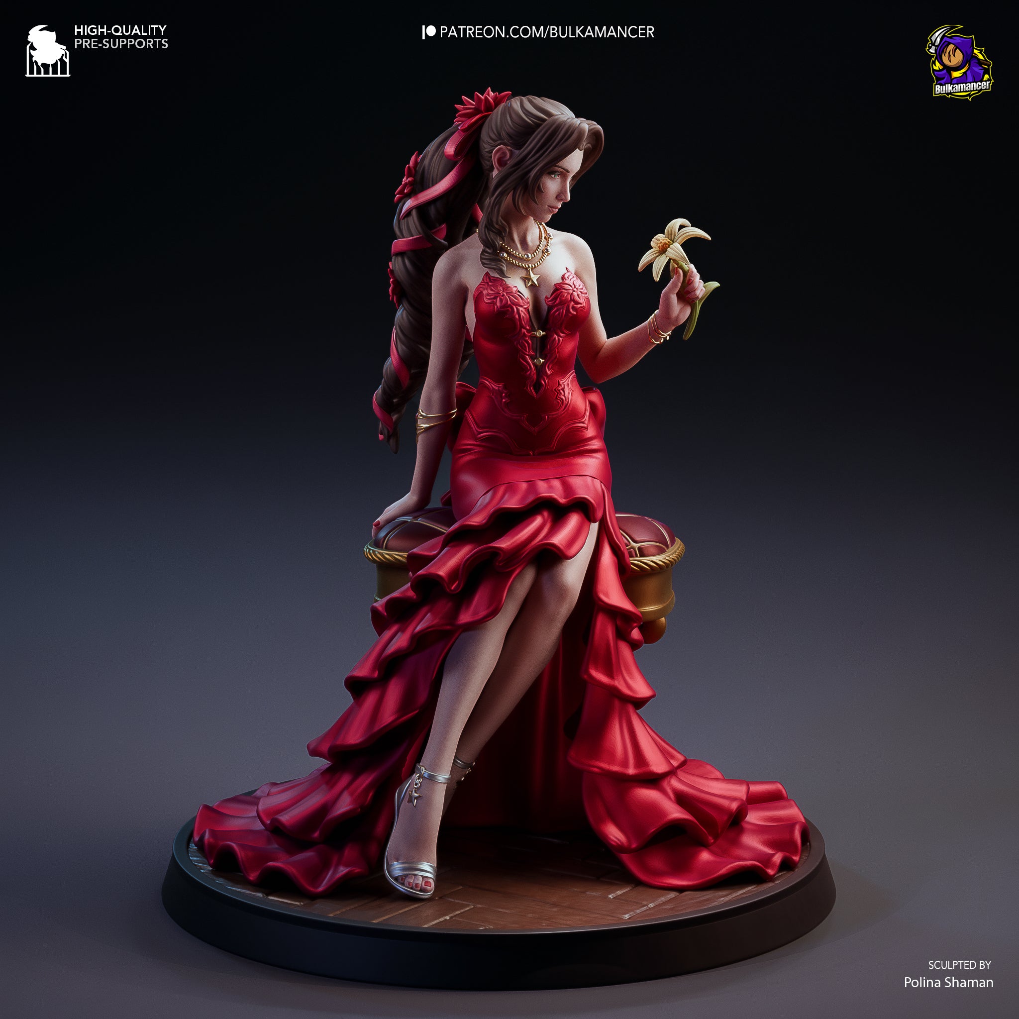 Crimson Bloom Oracle | 1/8 Unpainted Resin Kit Model