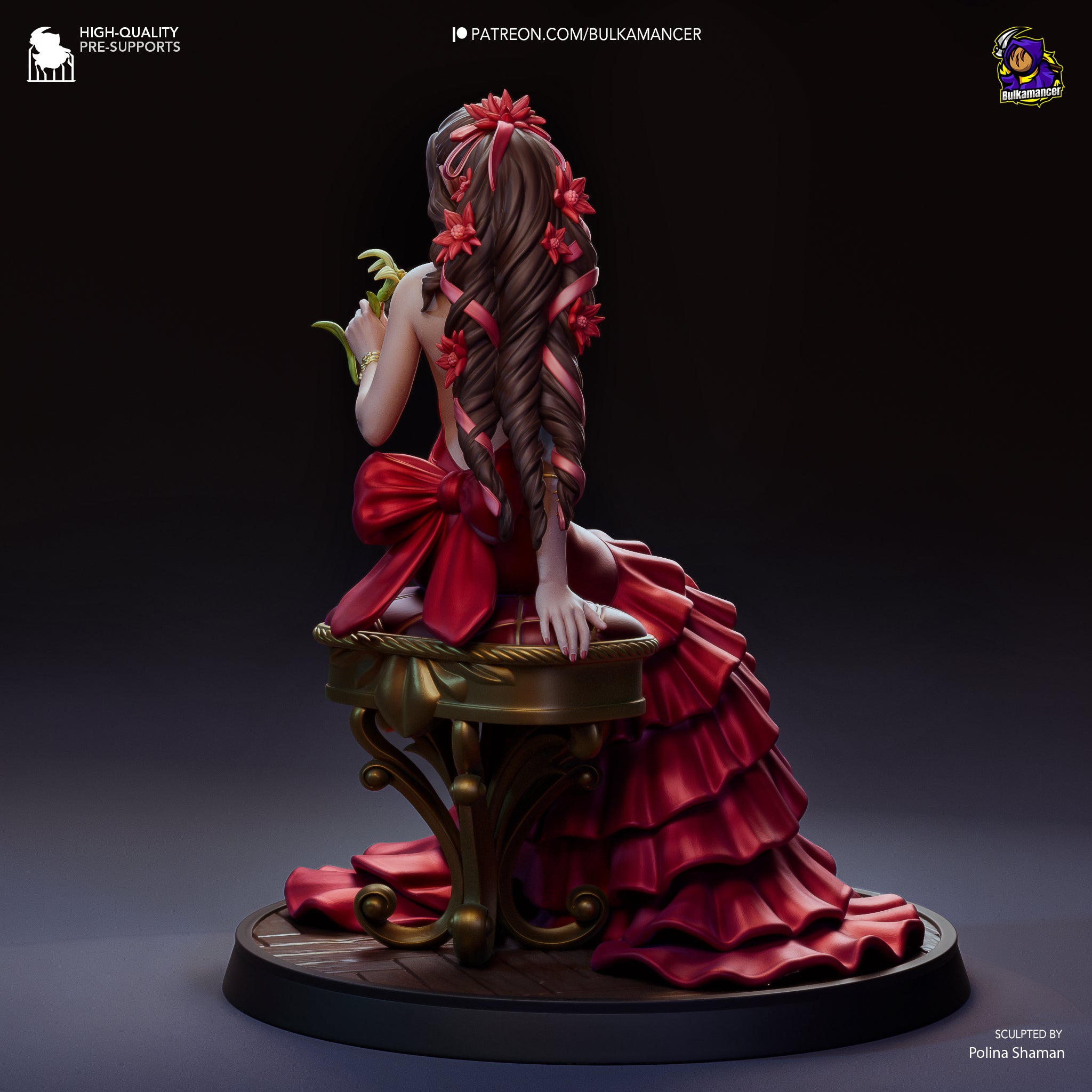 Crimson Bloom Oracle | 1/8 Unpainted Resin Kit Model