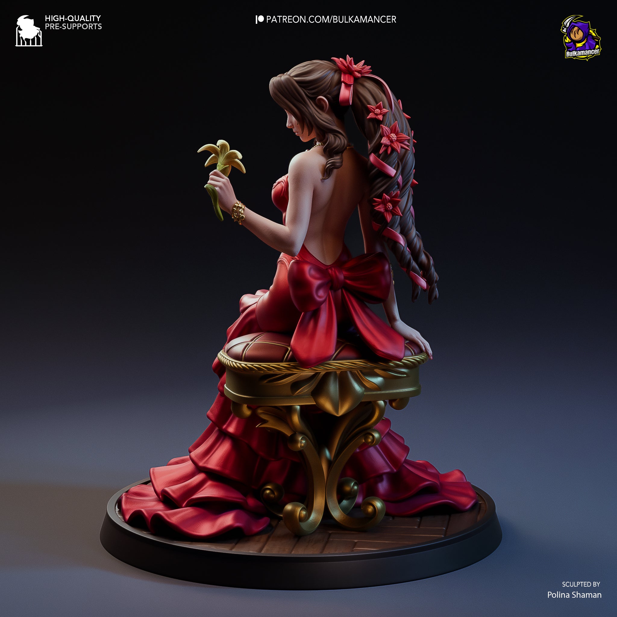 Crimson Bloom Oracle | 1/8 Unpainted Resin Kit Model