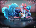 Celestial Fox Enchantress | 1/7 Unpainted Resin Kit Model