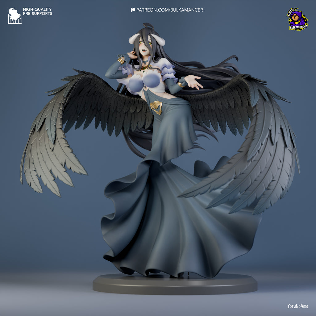 Obsidian Winged Enchantress | 1/8 Unpainted Resin Kit Model