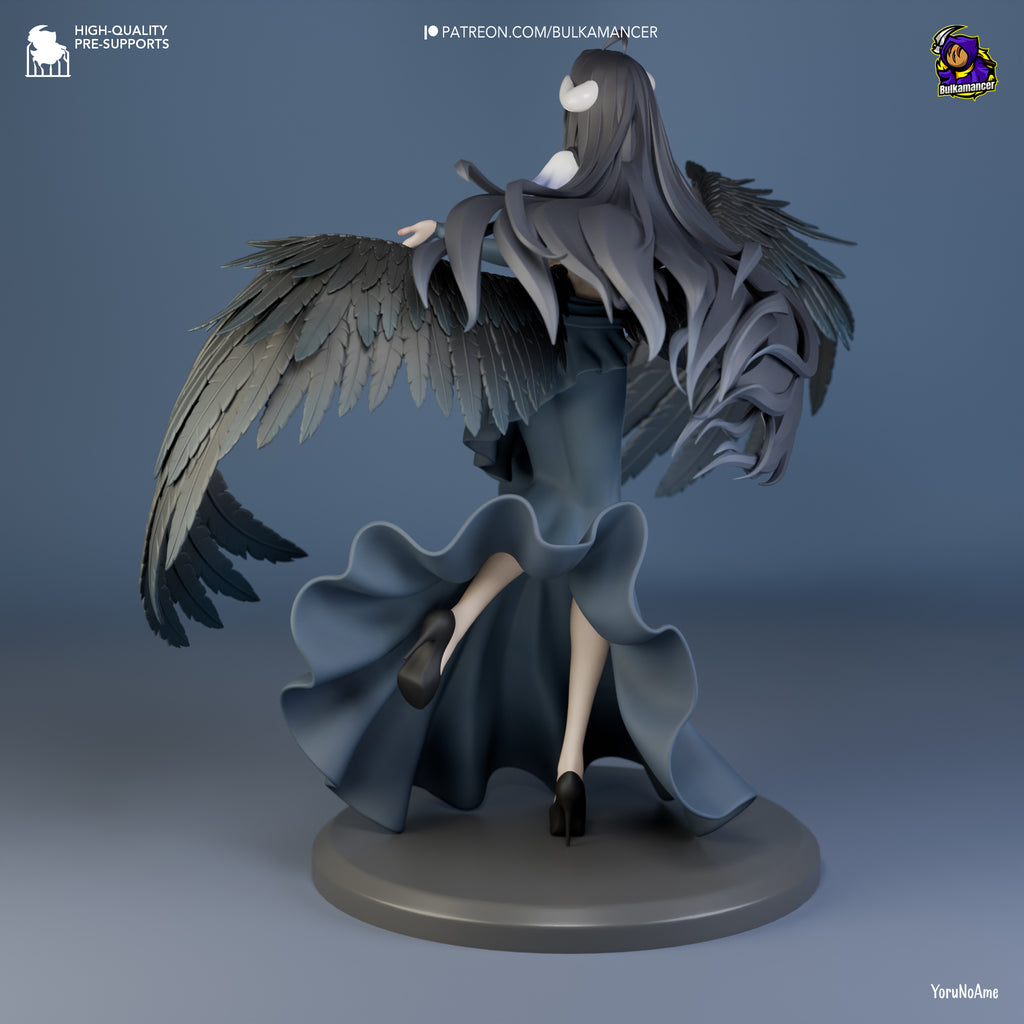 Obsidian Winged Enchantress | 1/8 Unpainted Resin Kit Model