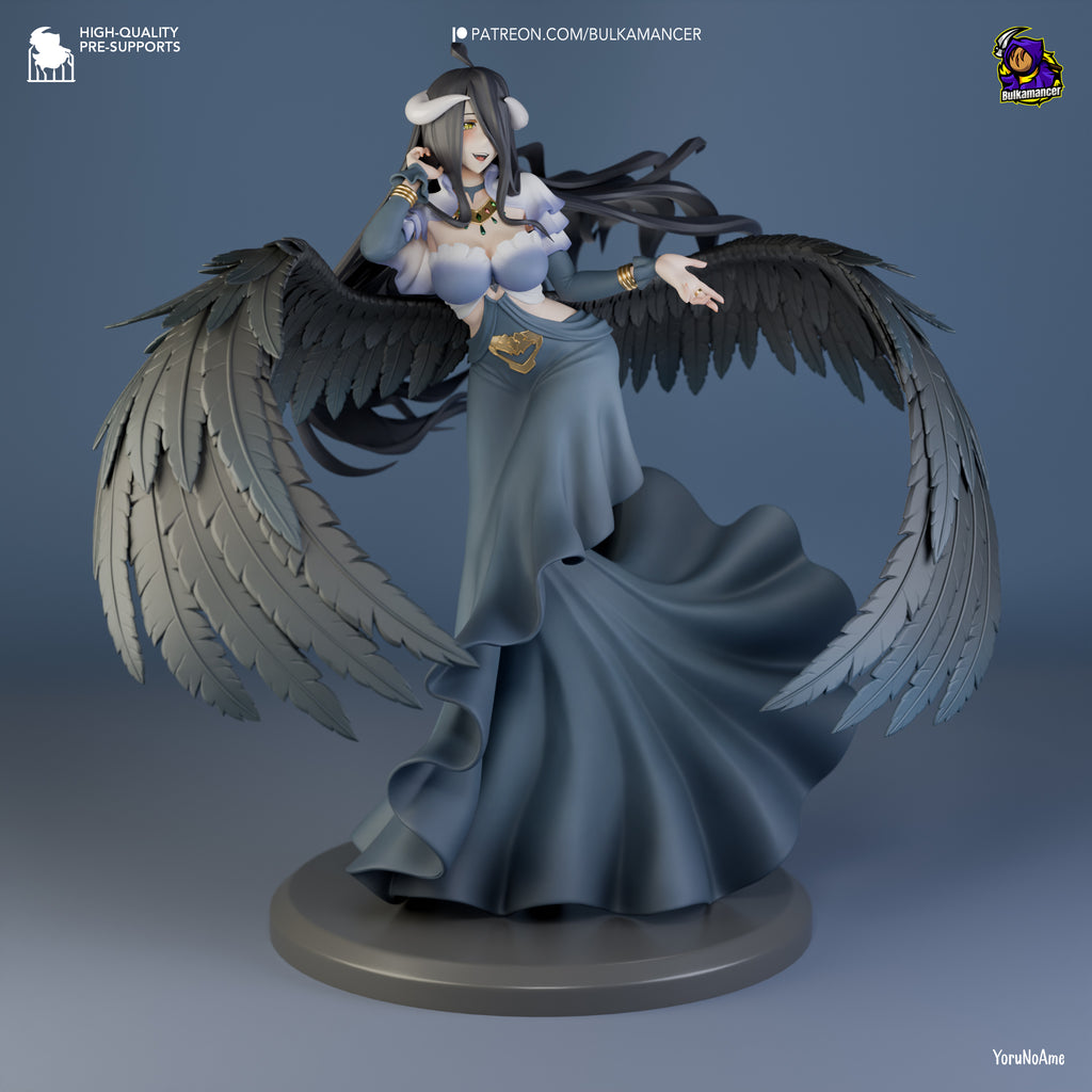 Obsidian Winged Enchantress | 1/8 Unpainted Resin Kit Model