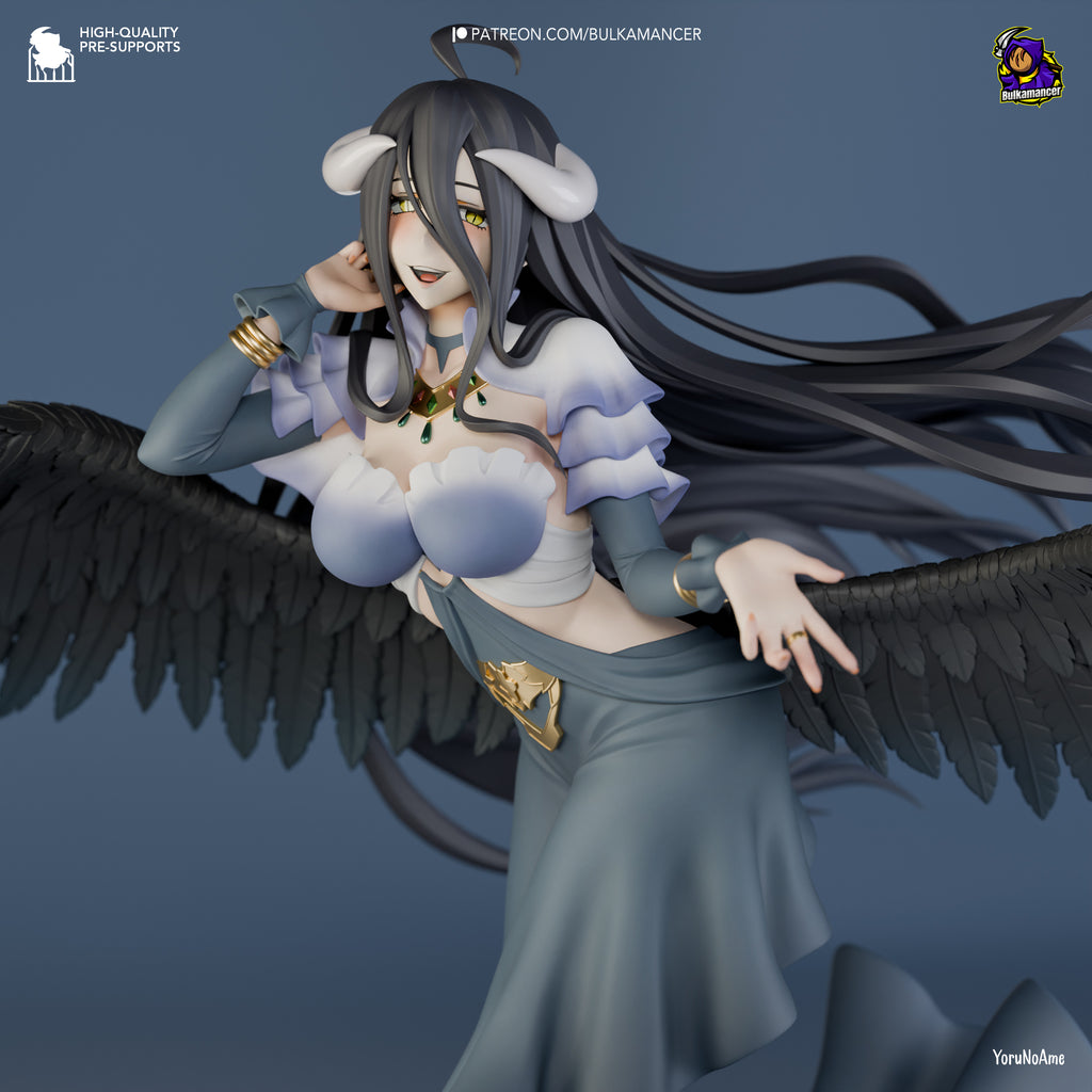 Obsidian Winged Enchantress | 1/8 Unpainted Resin Kit Model