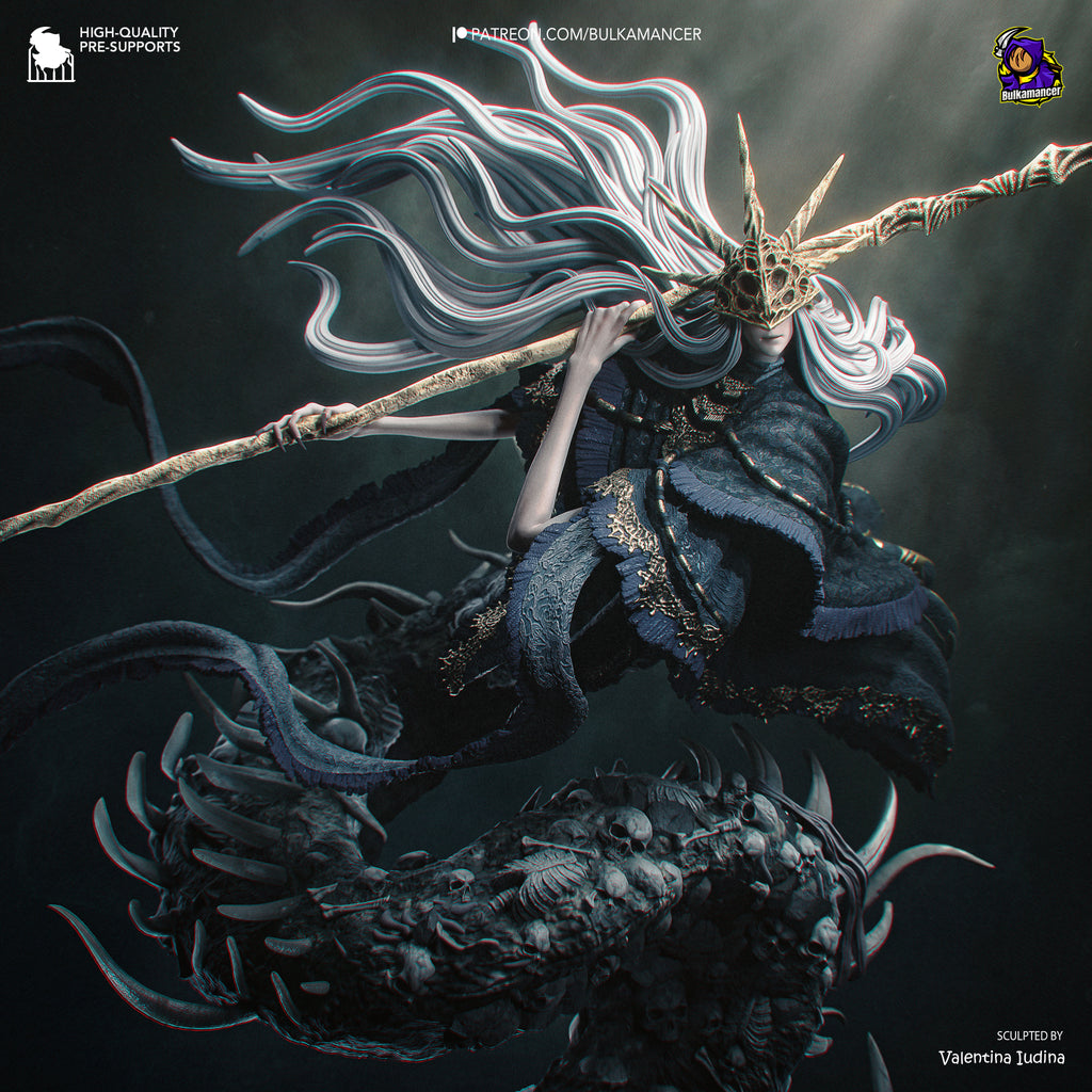 Abyssal Serpent Sorcerer | 1/8 Unpainted Resin Kit
