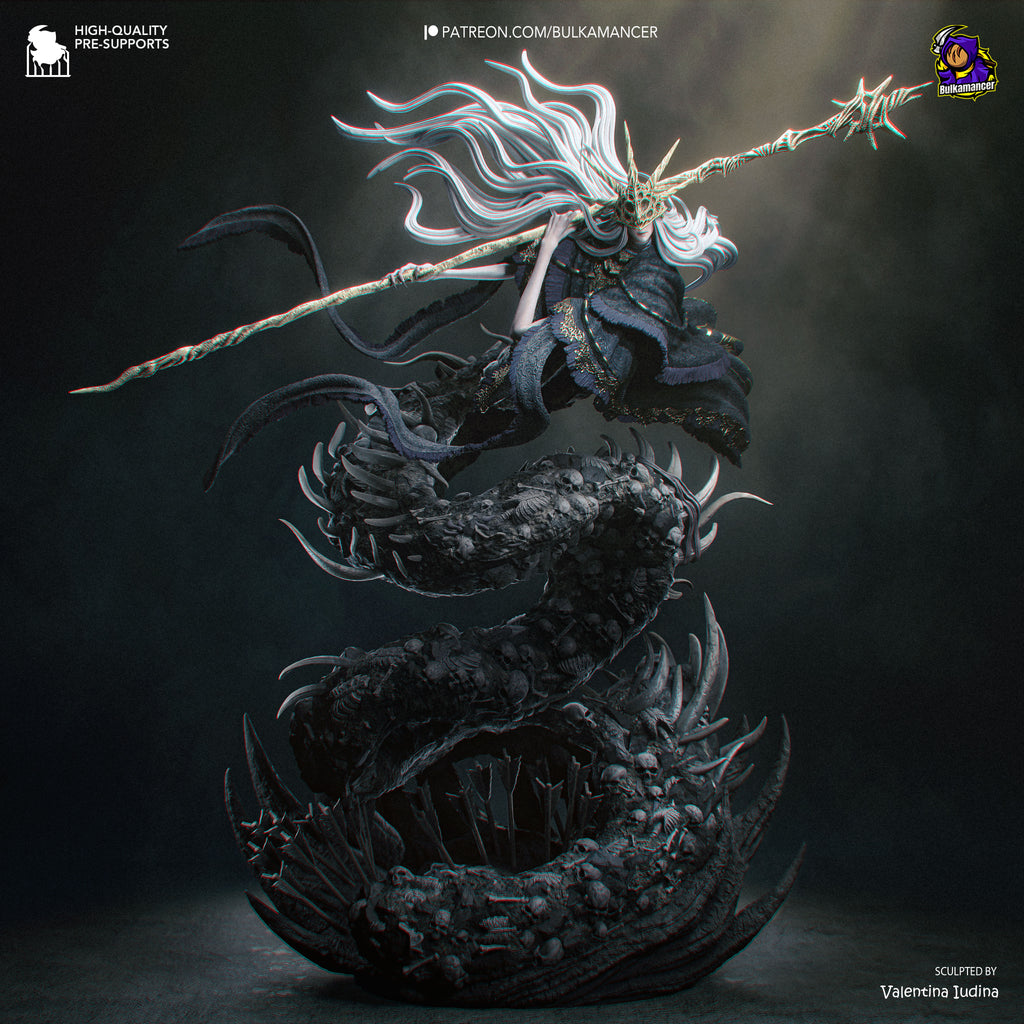 Abyssal Serpent Sorcerer | 1/8 Unpainted Resin Kit