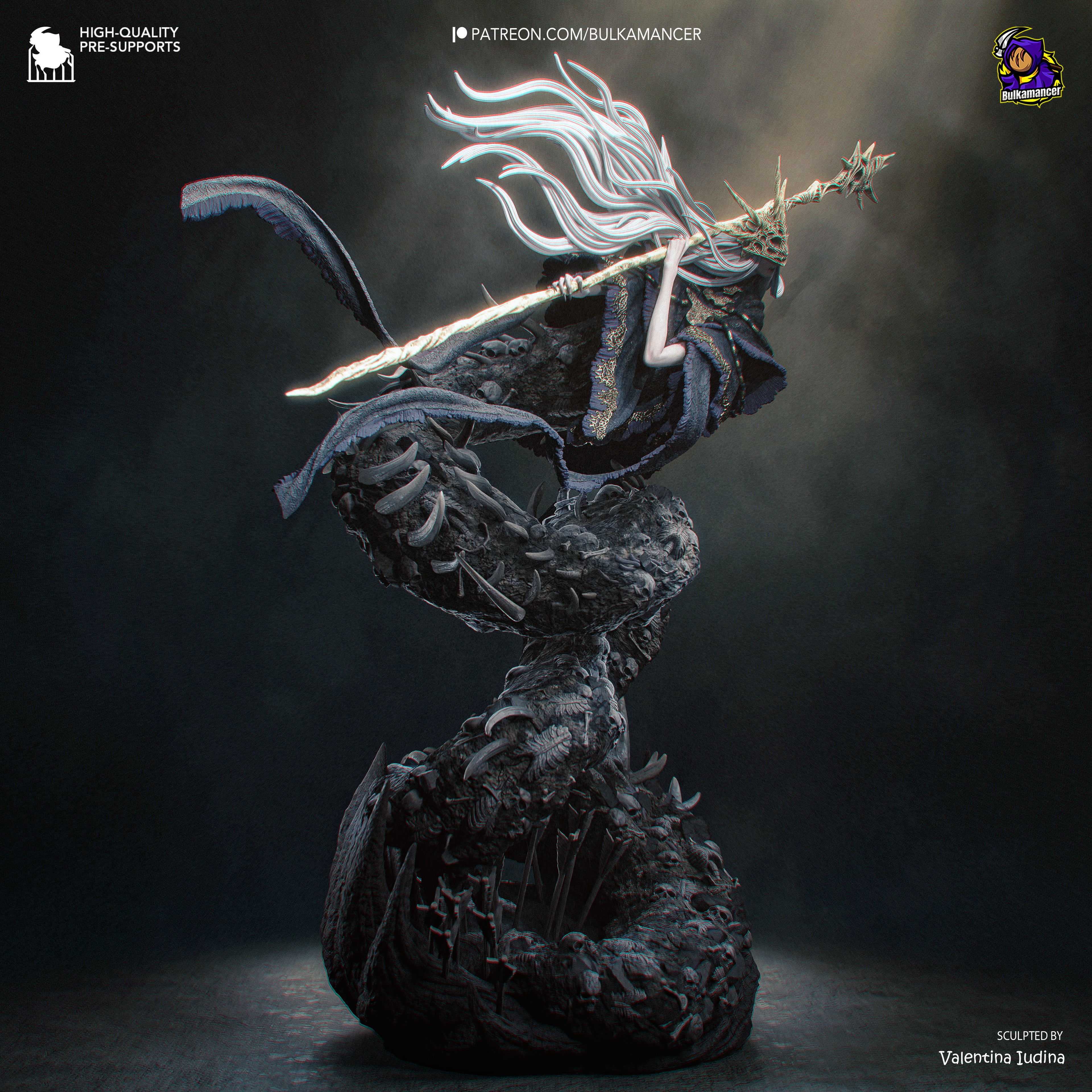 Abyssal Serpent Sorcerer | 1/8 Unpainted Resin Kit