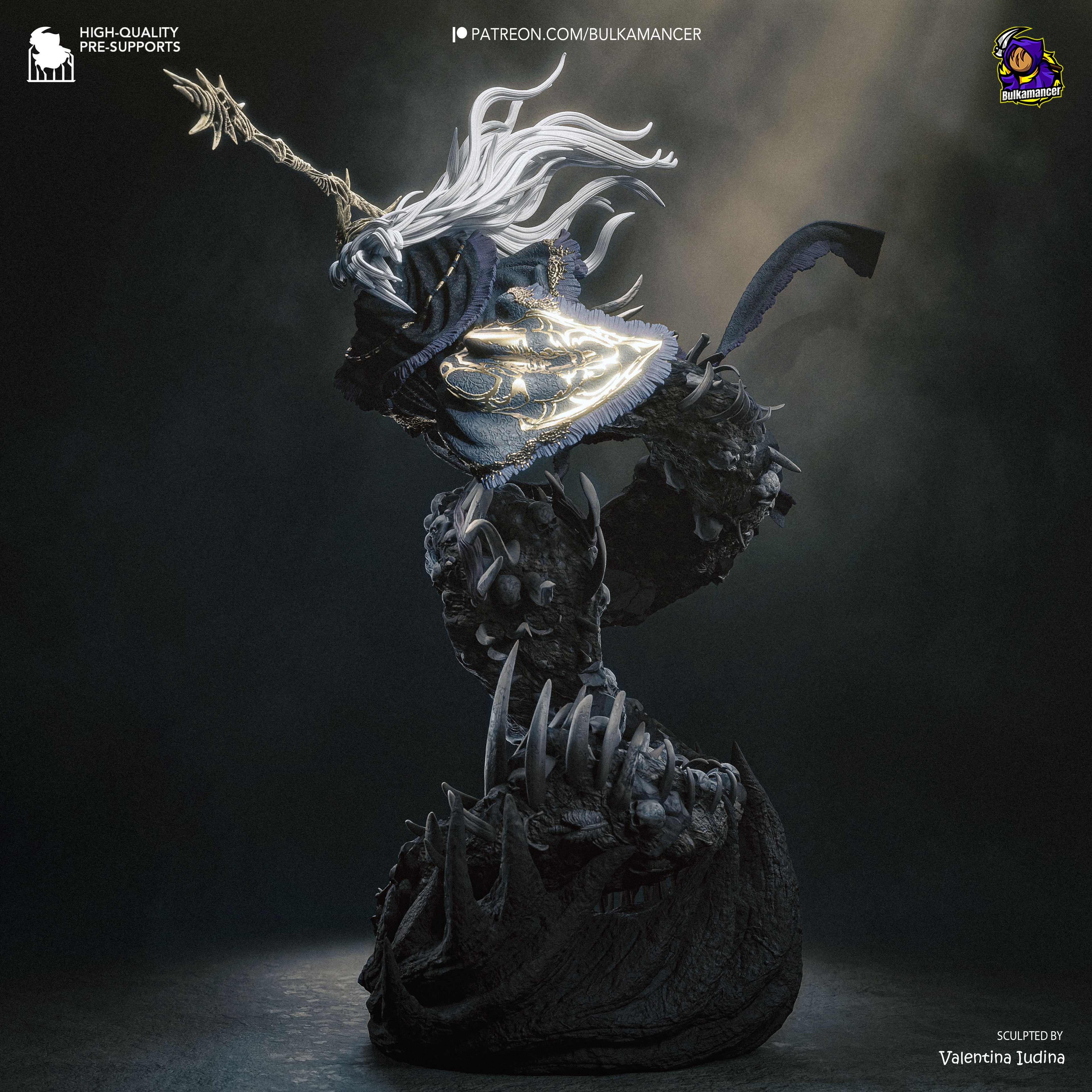 Abyssal Serpent Sorcerer | 1/8 Unpainted Resin Kit
