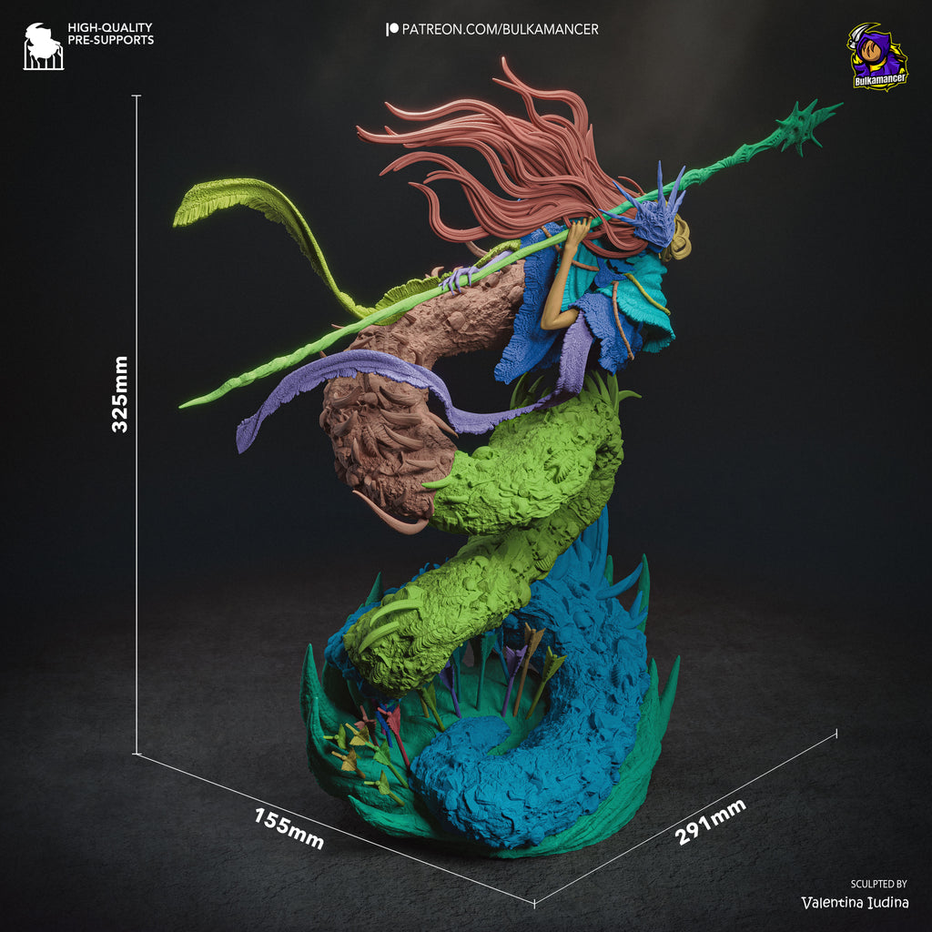 Abyssal Serpent Sorcerer | 1/8 Unpainted Resin Kit