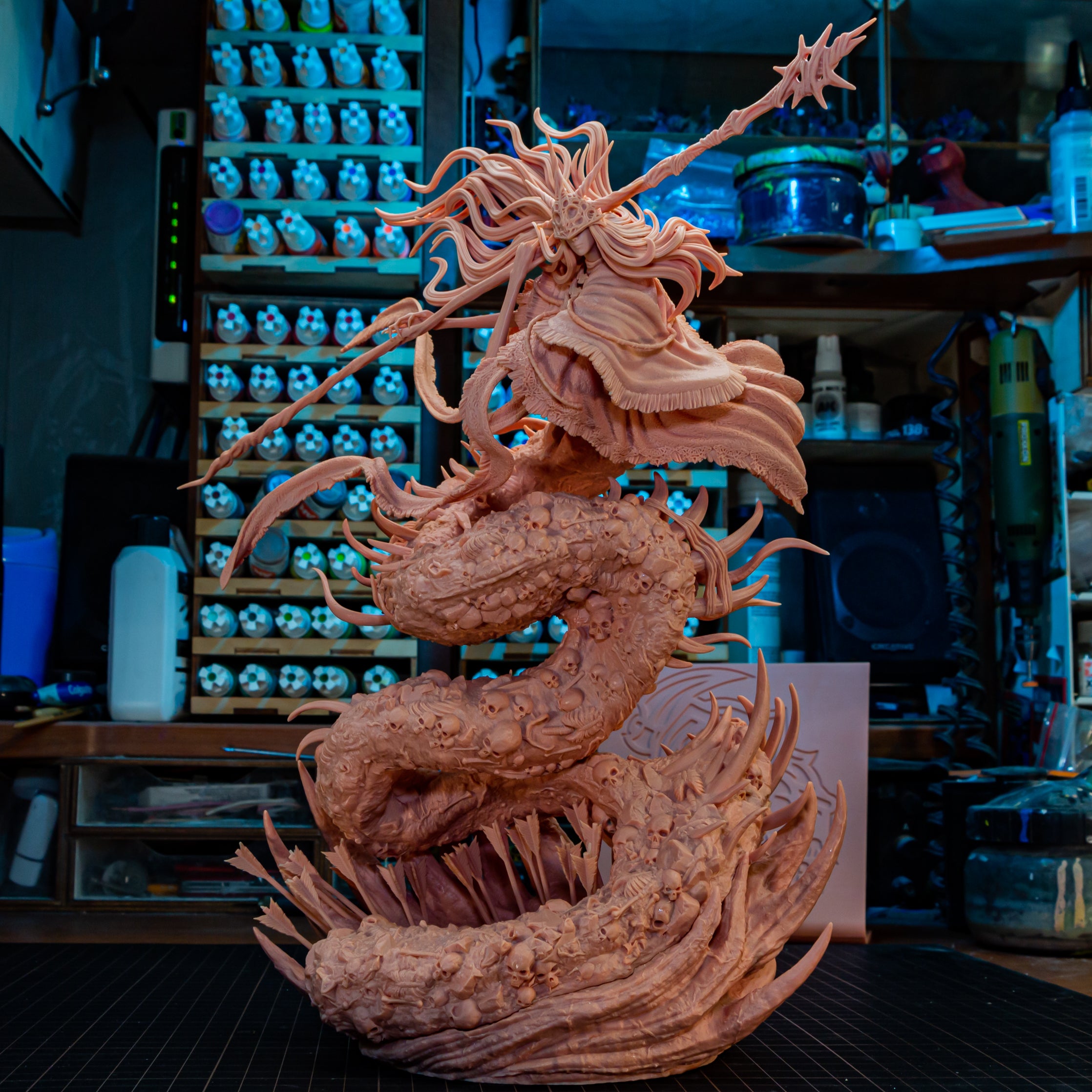 Abyssal Serpent Sorcerer | 1/8 Unpainted Resin Kit