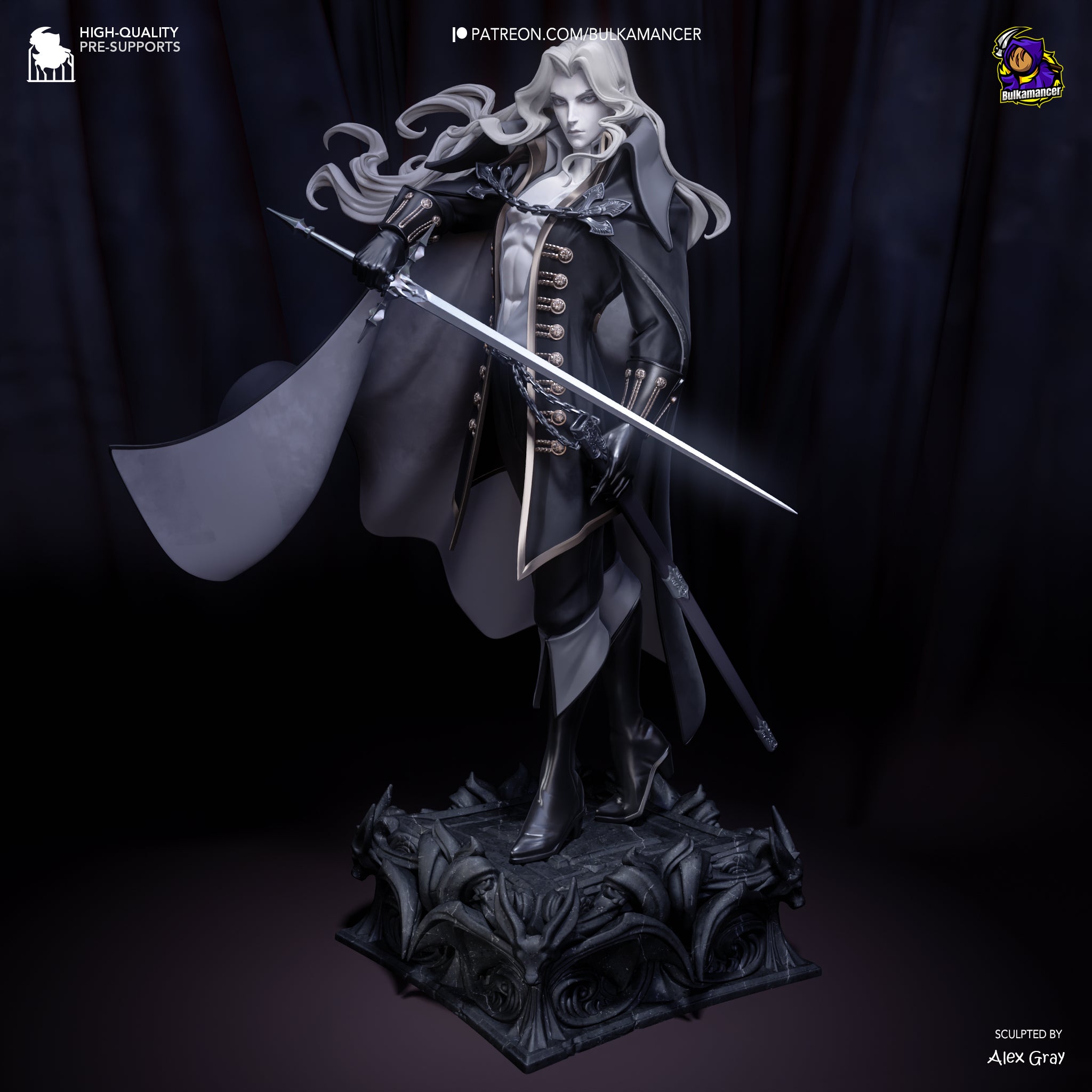 Ebon Veil Blade Warden | 1/8 Unpainted Resin Kit Model