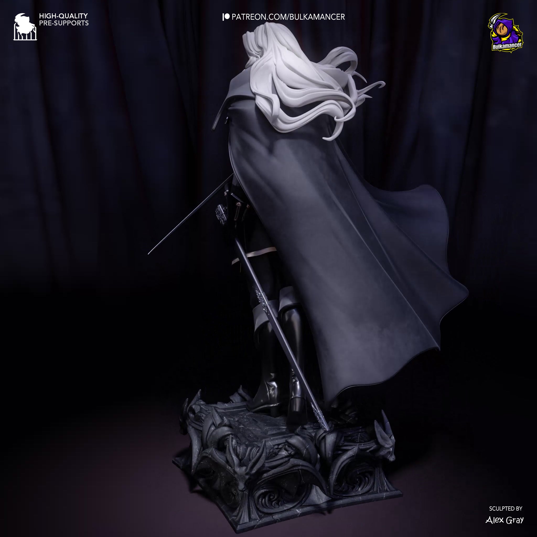 Ebon Veil Blade Warden | 1/8 Unpainted Resin Kit Model