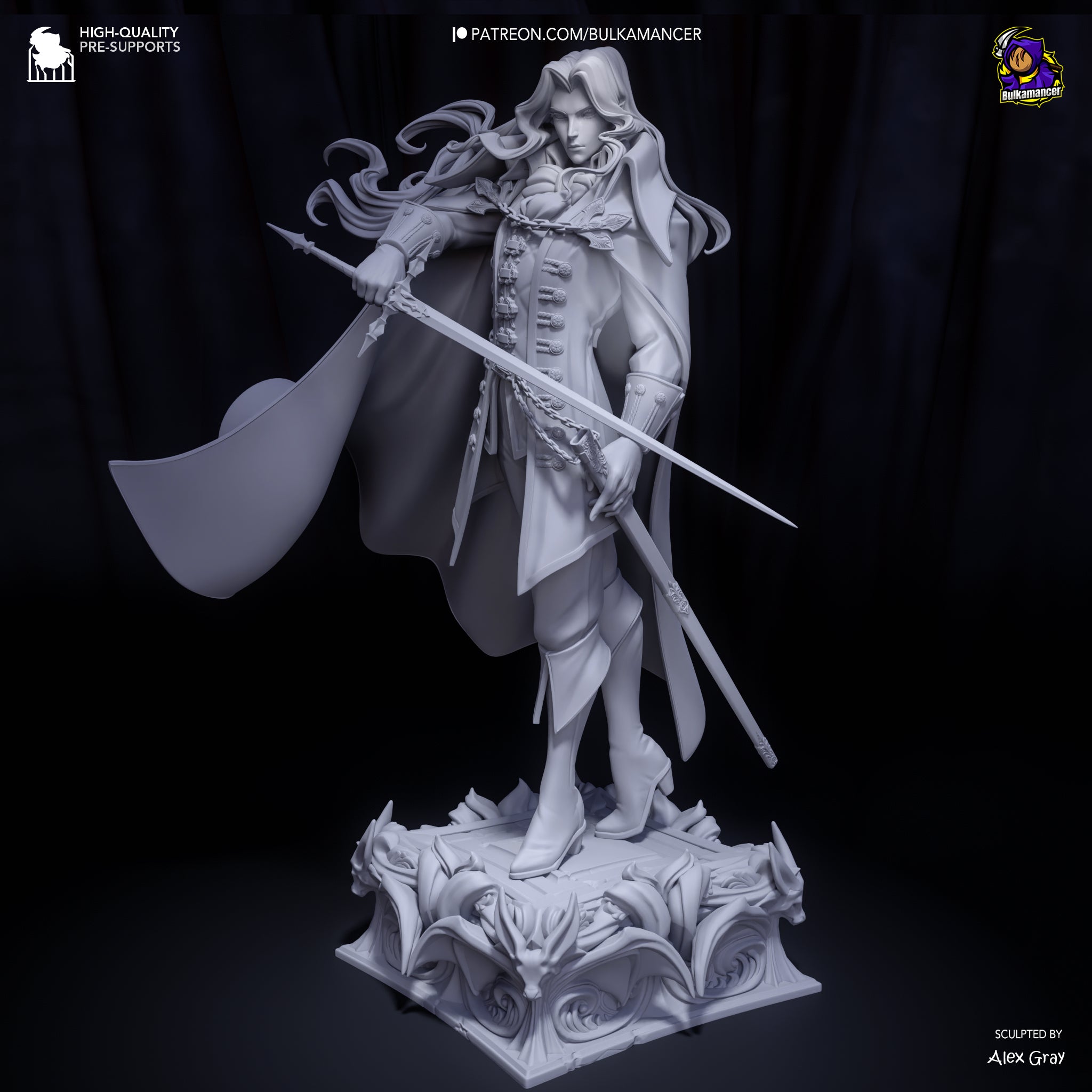 Ebon Veil Blade Warden | 1/8 Unpainted Resin Kit Model