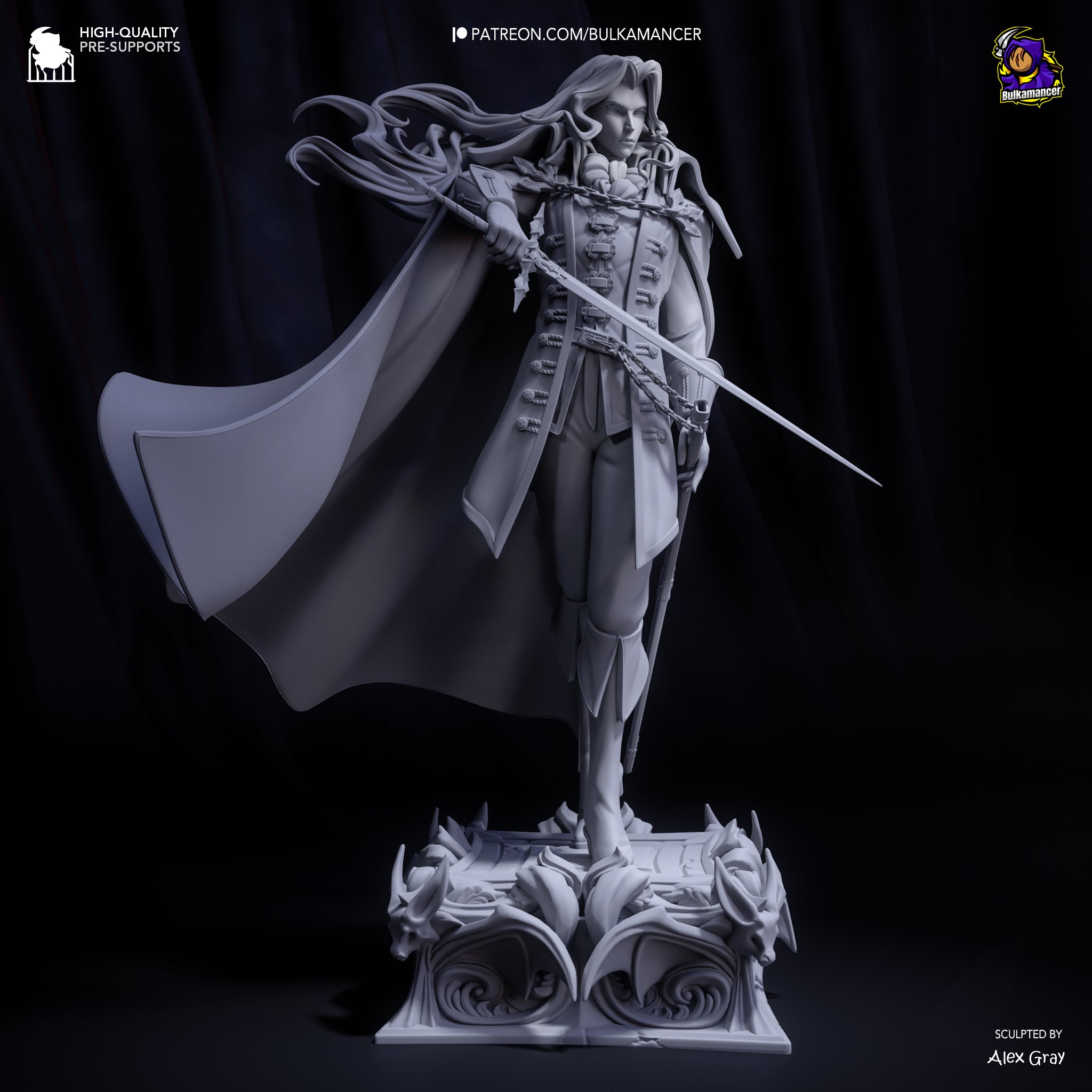 Ebon Veil Blade Warden | 1/8 Unpainted Resin Kit Model