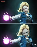 Blonde Cyber Enforcer Pinup | 1/6 Unpainted Resin Kit Model