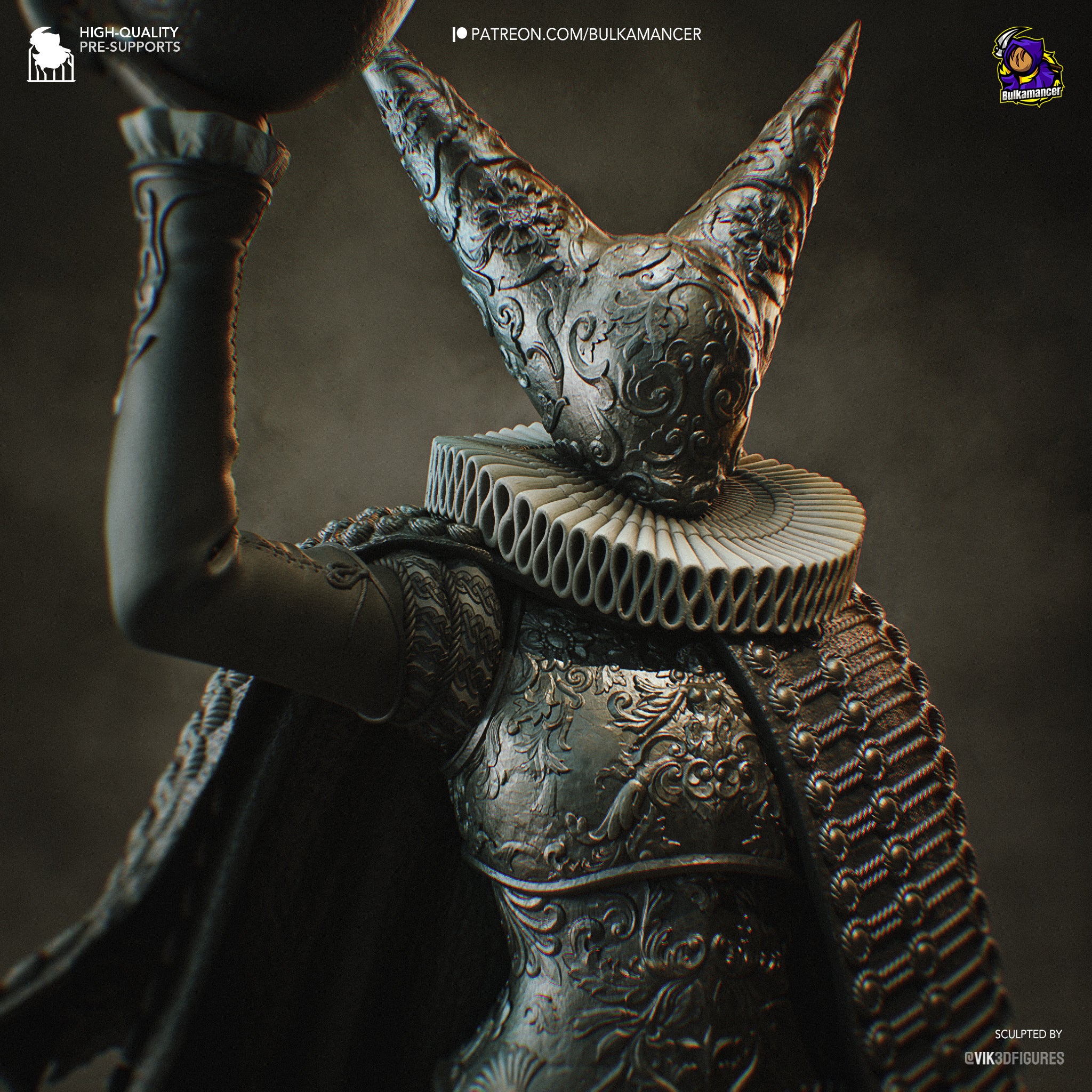Obsidian Bomb Herald | 1/8 Unpainted Resin Kit Model