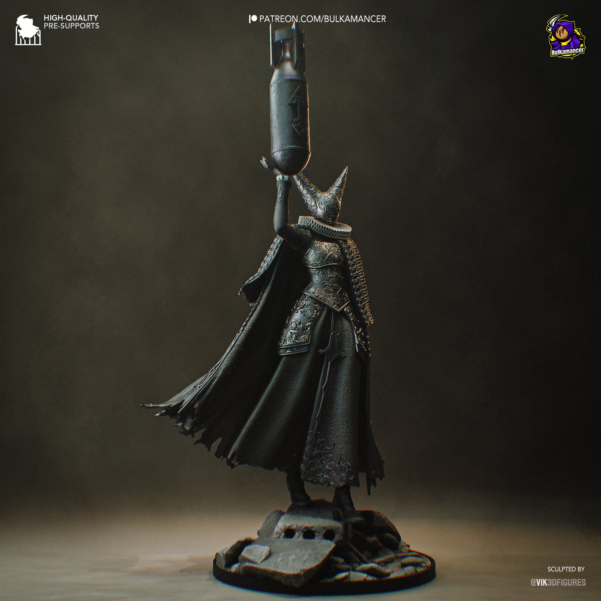 Obsidian Bomb Herald | 1/8 Unpainted Resin Kit Model