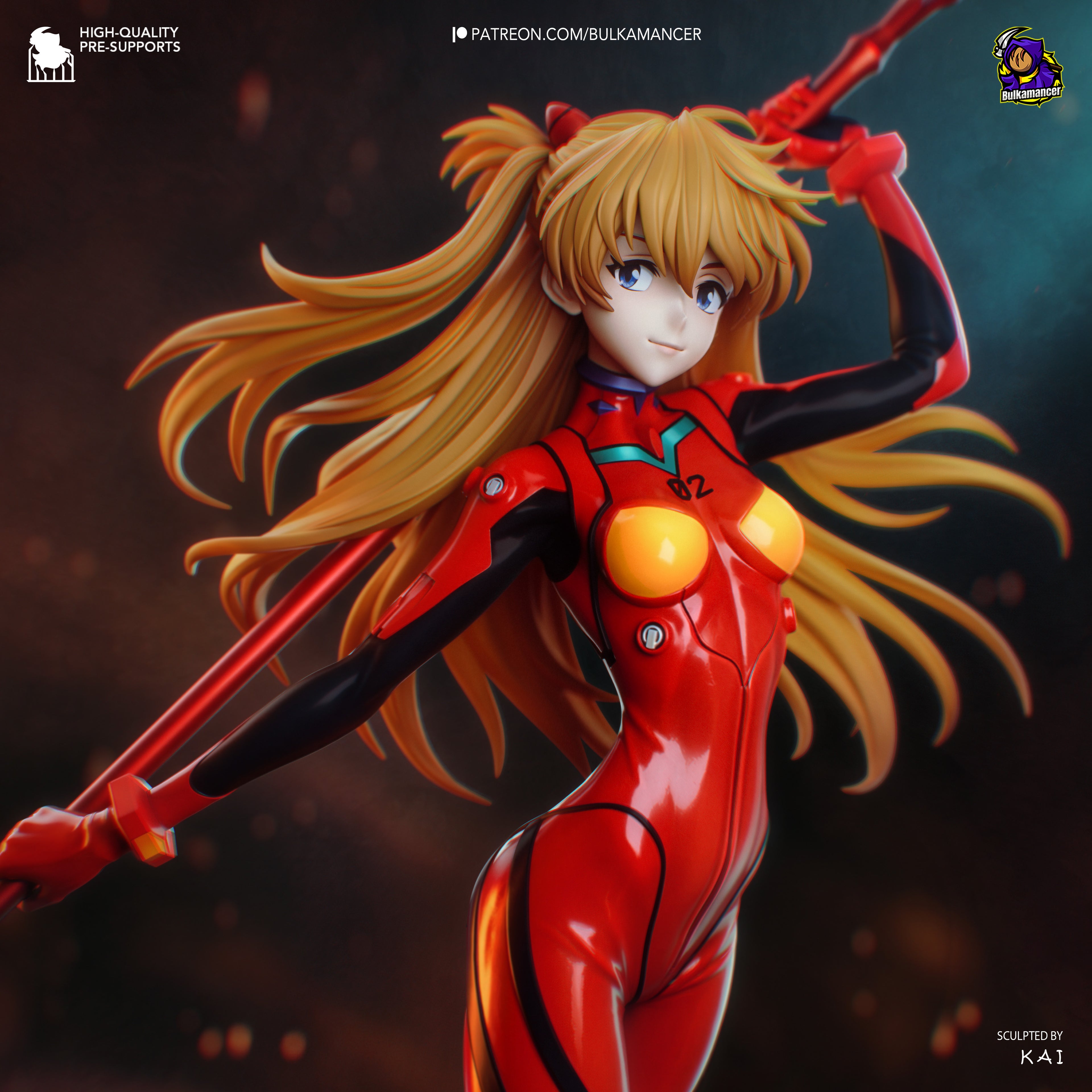 Scarlet Lance Valkyrie | 1/7 Unpainted Resin Kit Model