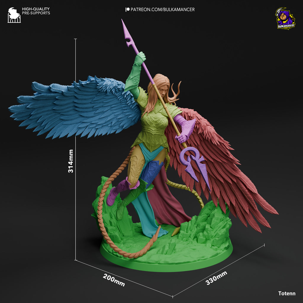 Crimson Wing Seraph | 1/8 Unpainted Resin Kit Model