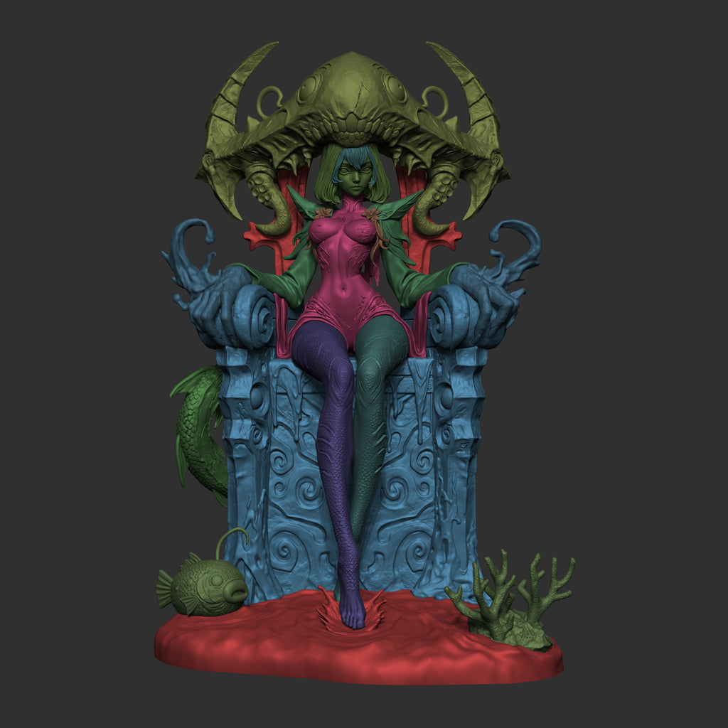 Abyssal Leviathan Queen | 1/6 Unpainted Resin Kit Model