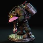 Abyssal Guardian and Little Lantern Bearer | 1/6 Unpainted/Painted Resin Figure