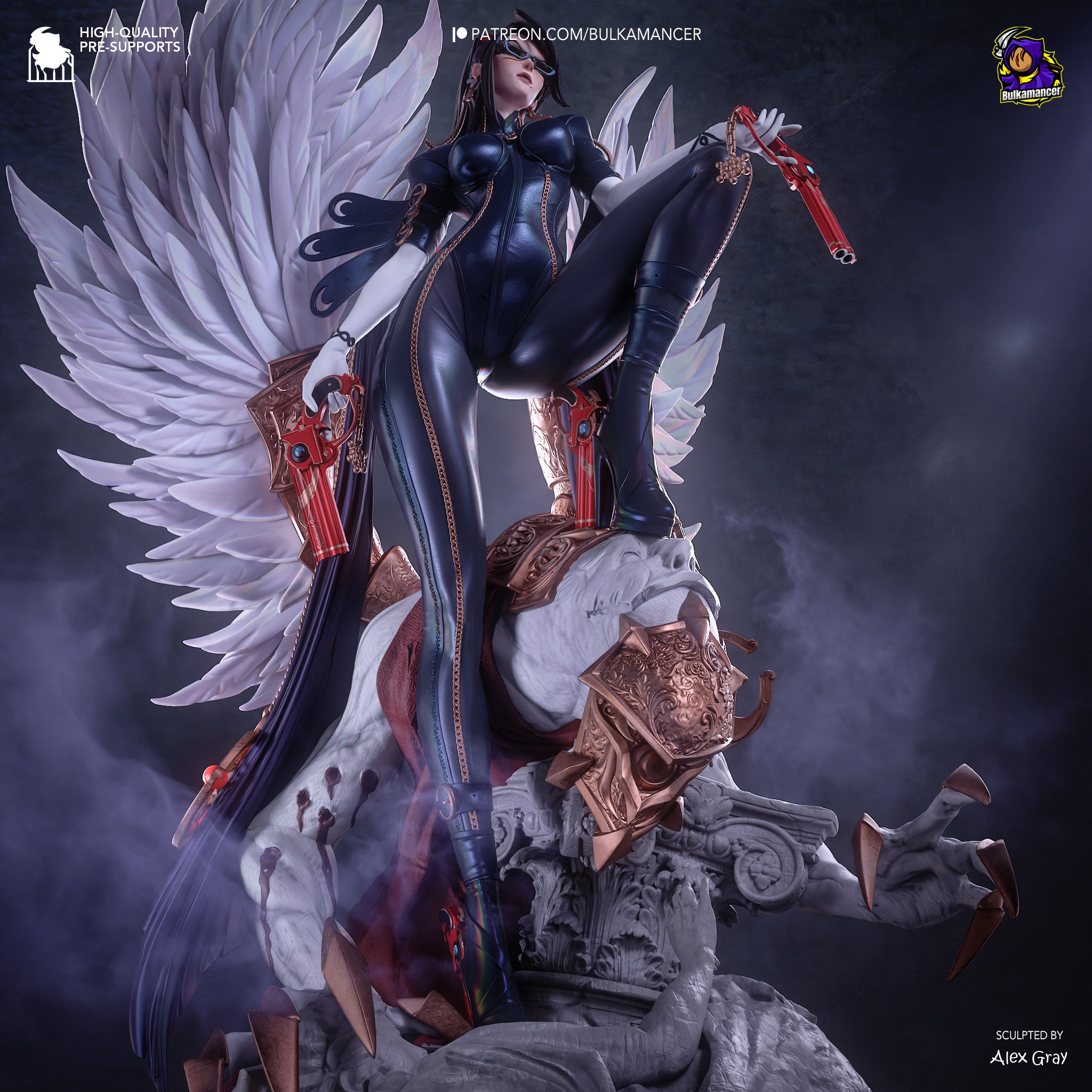 Nocturne Wing Dominion | 1/8 Unpainted Resin Kit Model