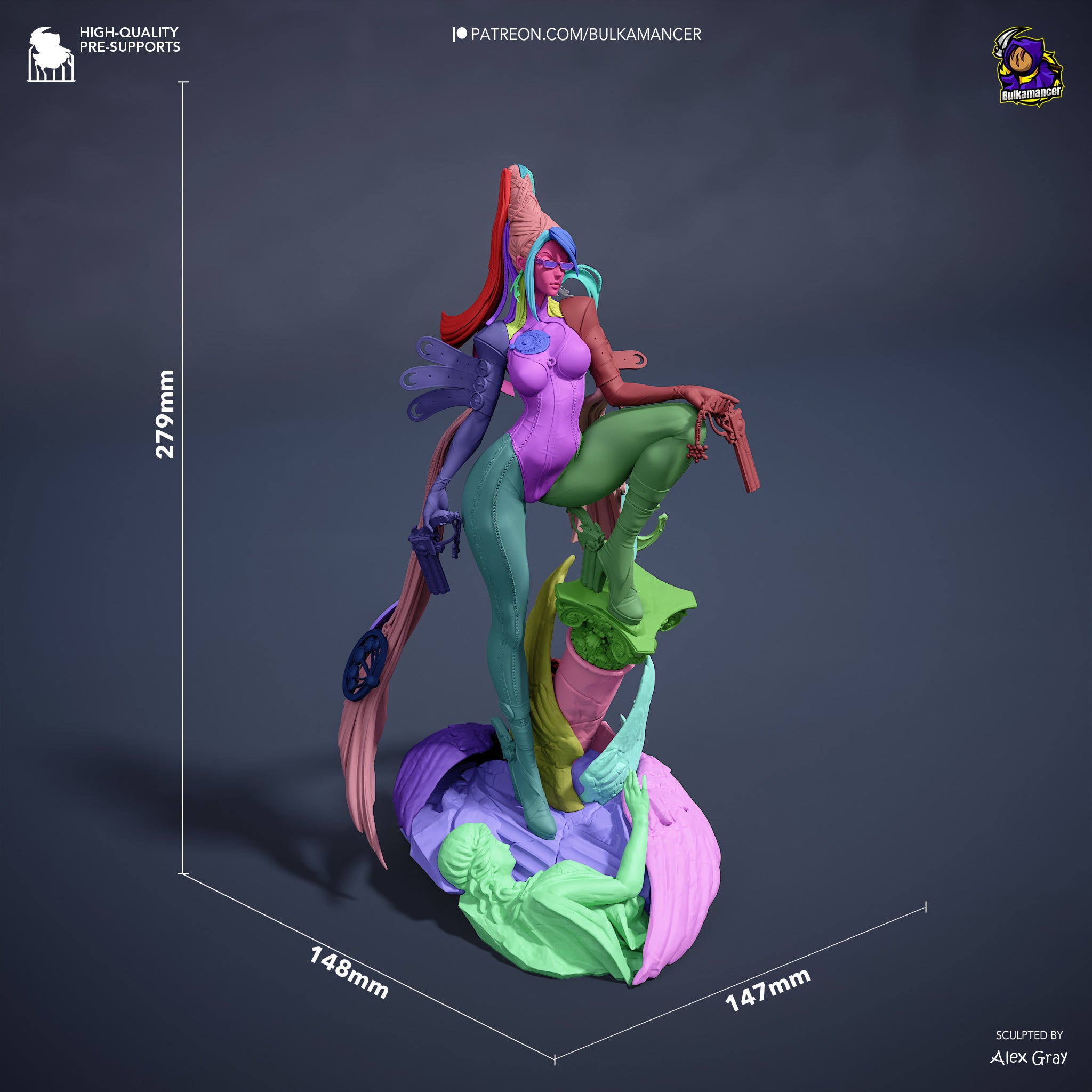 Nocturne Wing Dominion | 1/8 Unpainted Resin Kit Model