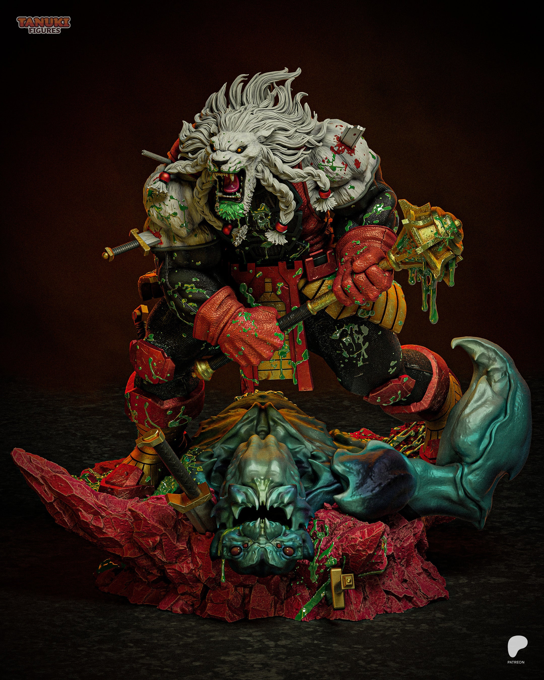 Bloodfury Lionlord | 1/6 Unpainted Resin Kit Model