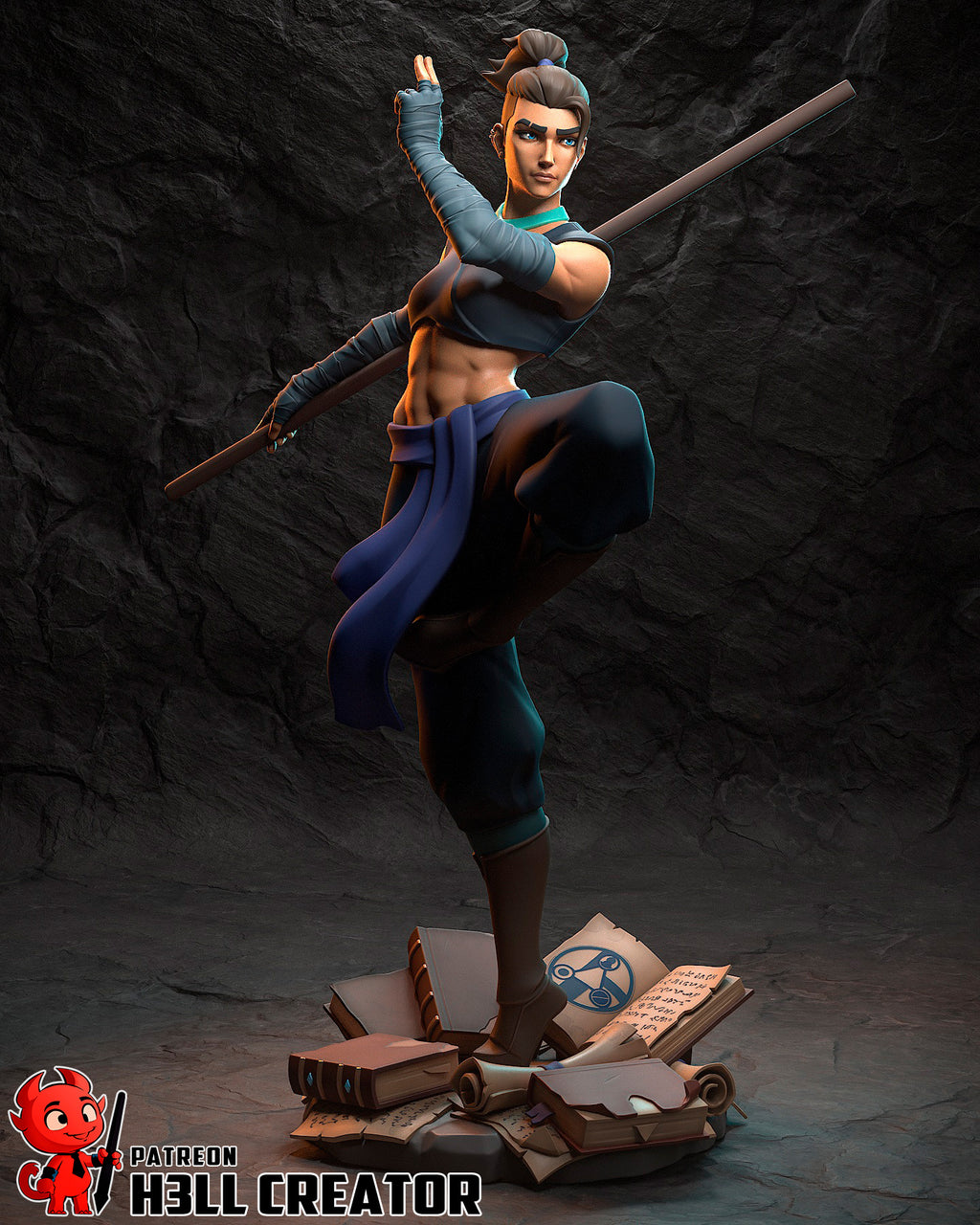 Veilstrike Martial Sage | 1/10 Unpainted Resin Kit Model