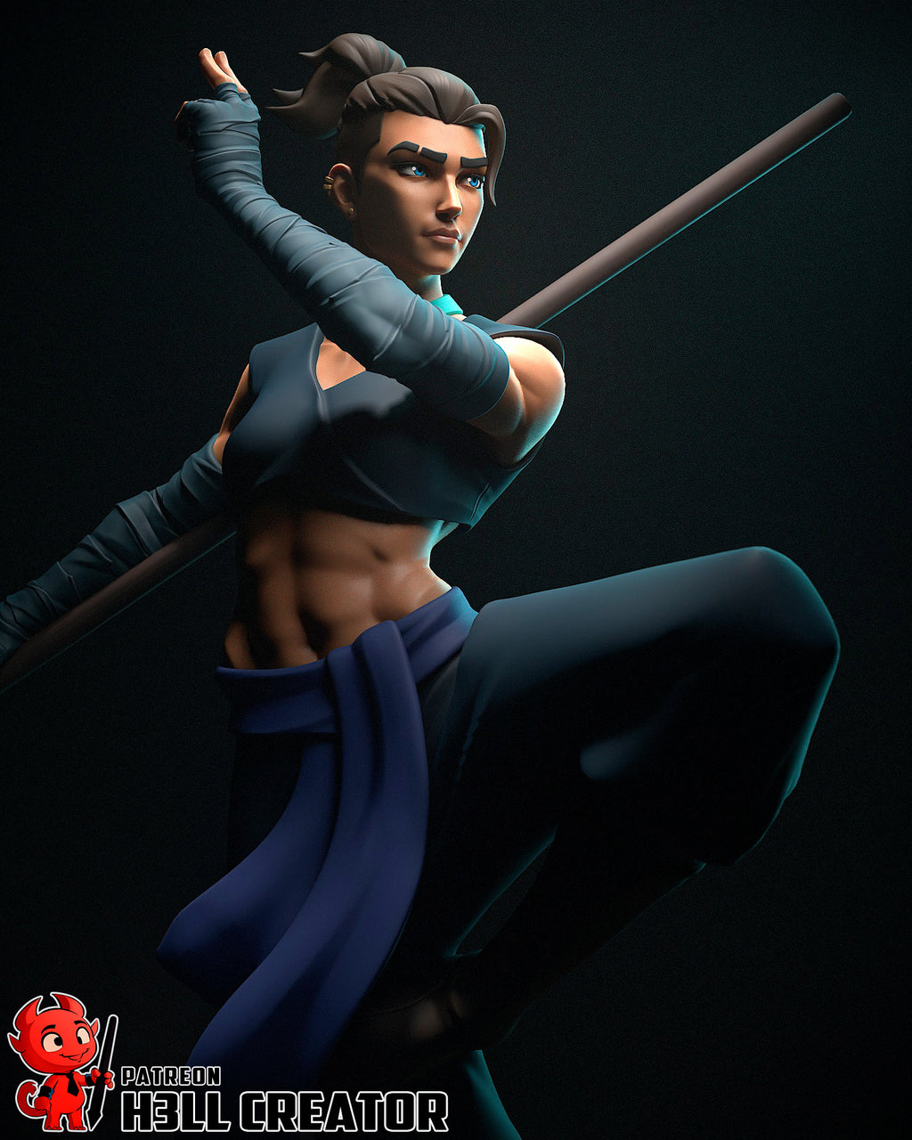 Veilstrike Martial Sage | 1/10 Unpainted Resin Kit Model