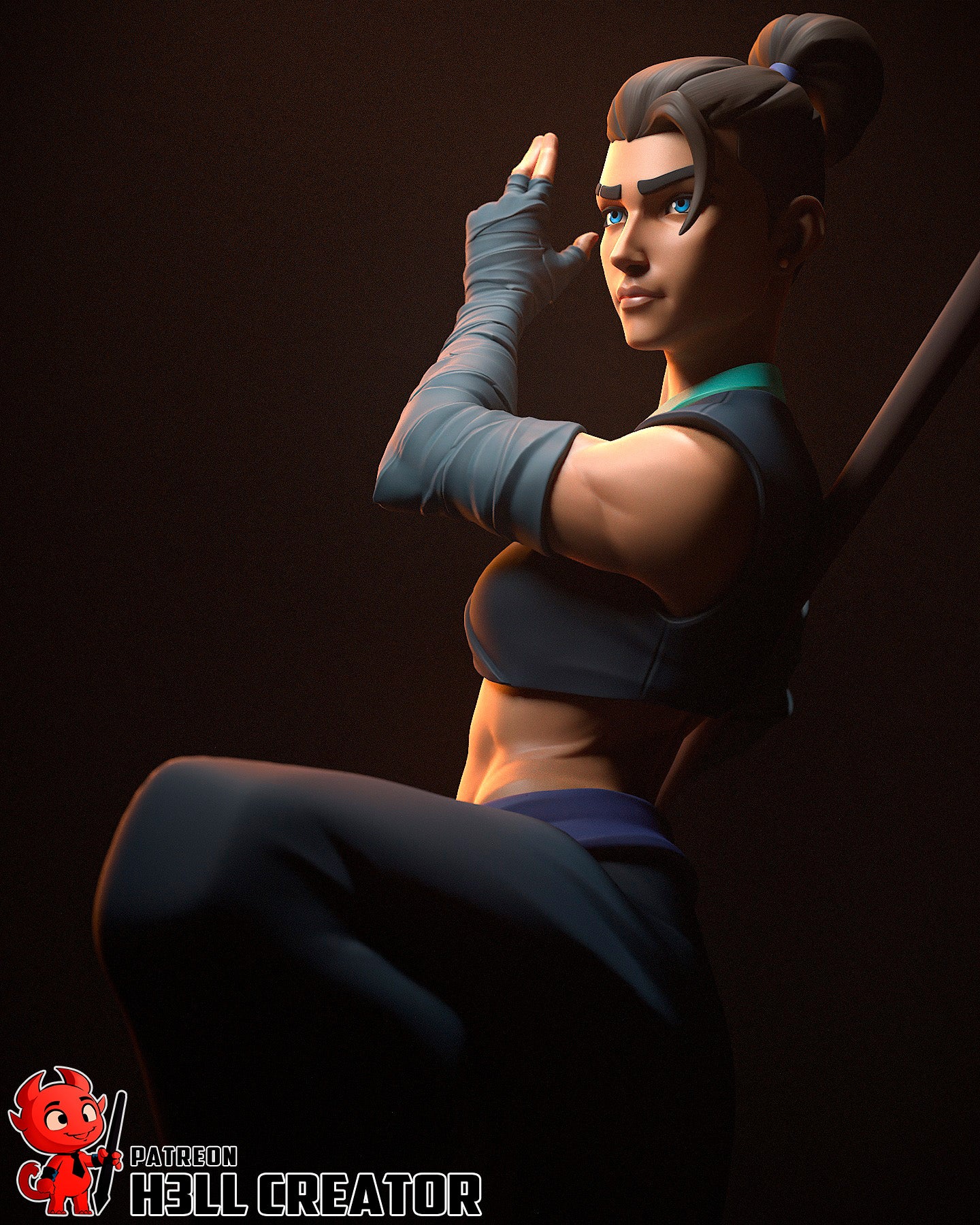 Veilstrike Martial Sage | 1/10 Unpainted Resin Kit Model