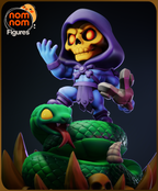 Hooded Skull Mage | Chibi Unpainted Resin Kit Model