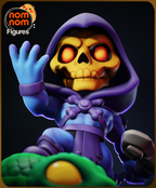 Hooded Skull Mage | Chibi Unpainted Resin Kit Model