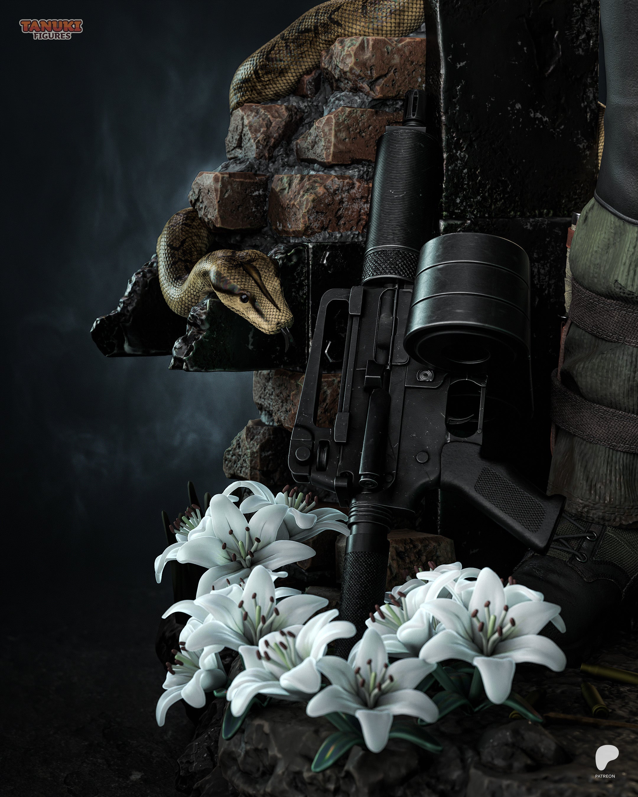 Shadow Legion Warden | 1/6 Unpainted Resin Kit Model