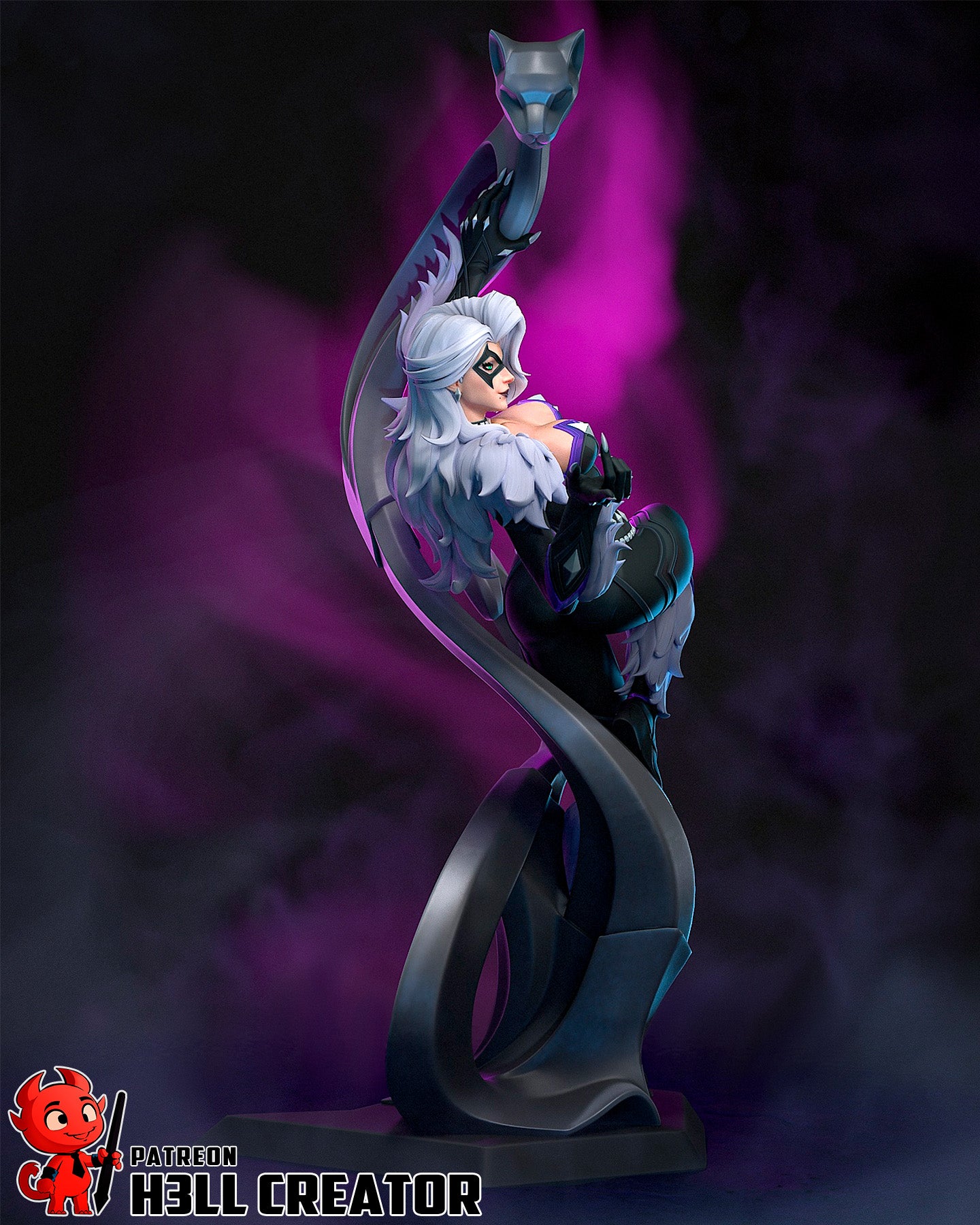 Nocturnal Shadow Huntress | 1/10 Unpainted Resin Kit Model