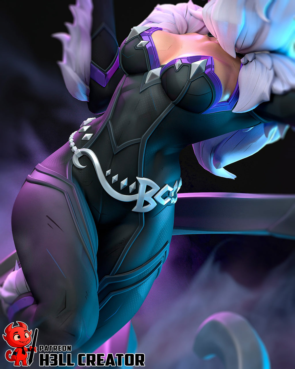 Nocturnal Shadow Huntress | 1/10 Unpainted Resin Kit Model