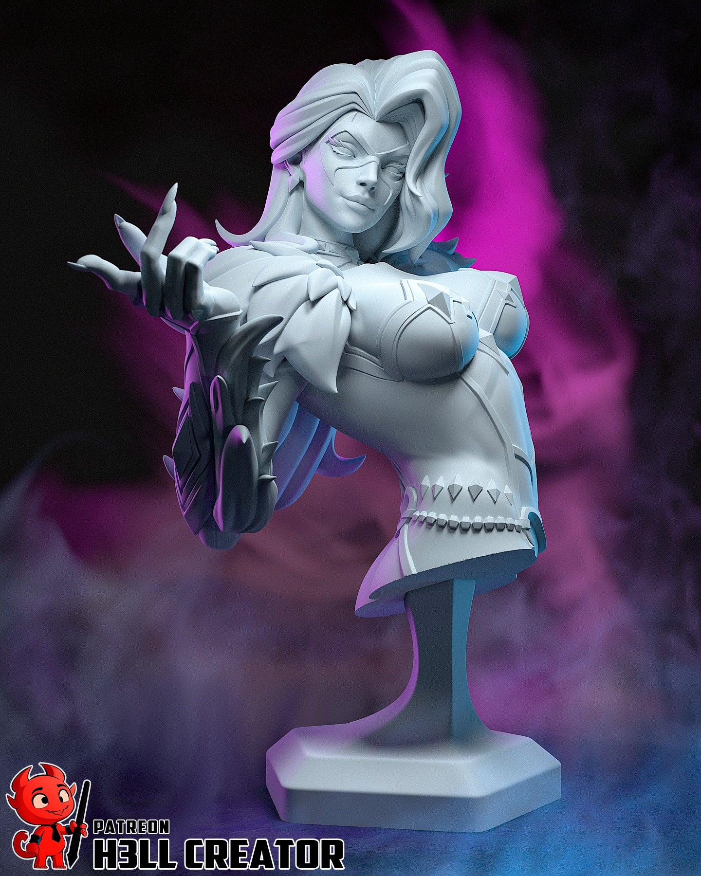 Nocturnal Shadow Huntress | 1/10 Unpainted Resin Kit Model