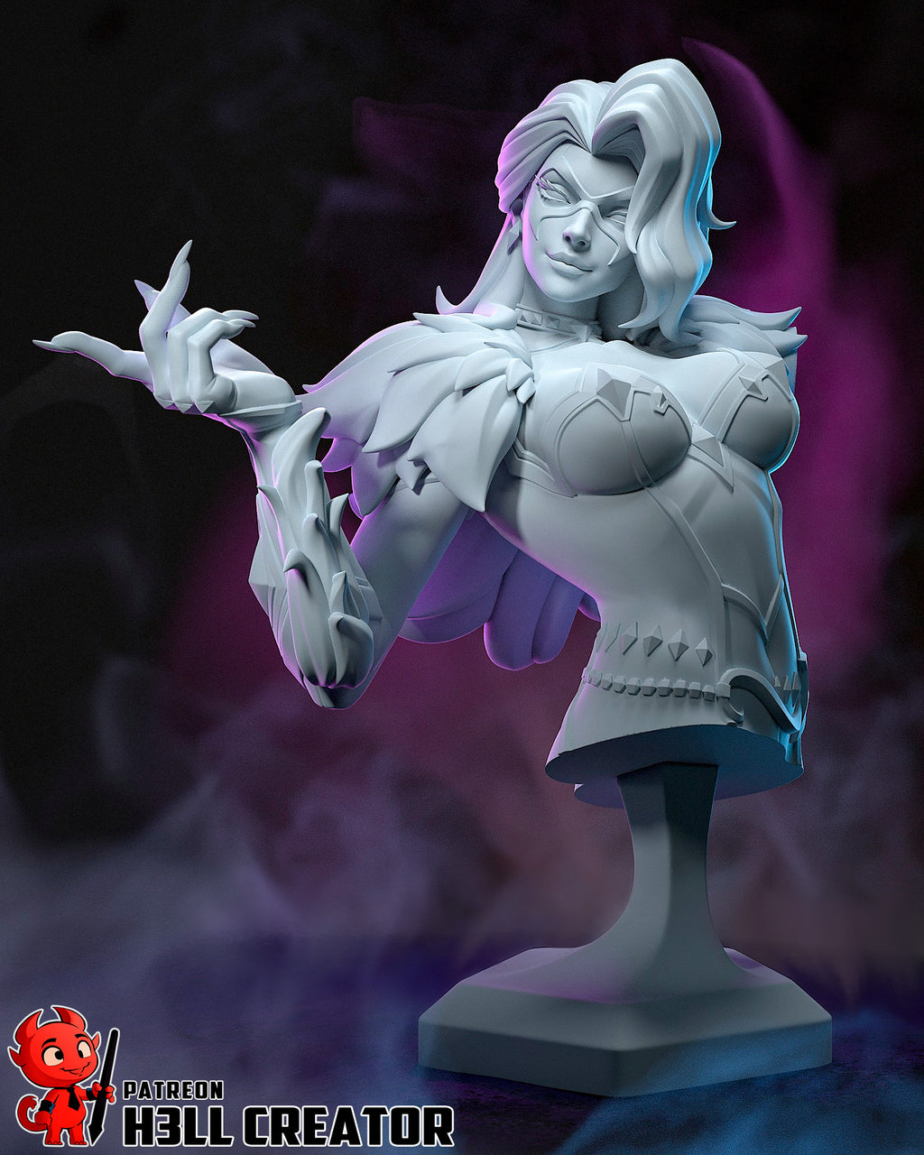 Nocturnal Shadow Huntress | 1/10 Unpainted Resin Kit Model