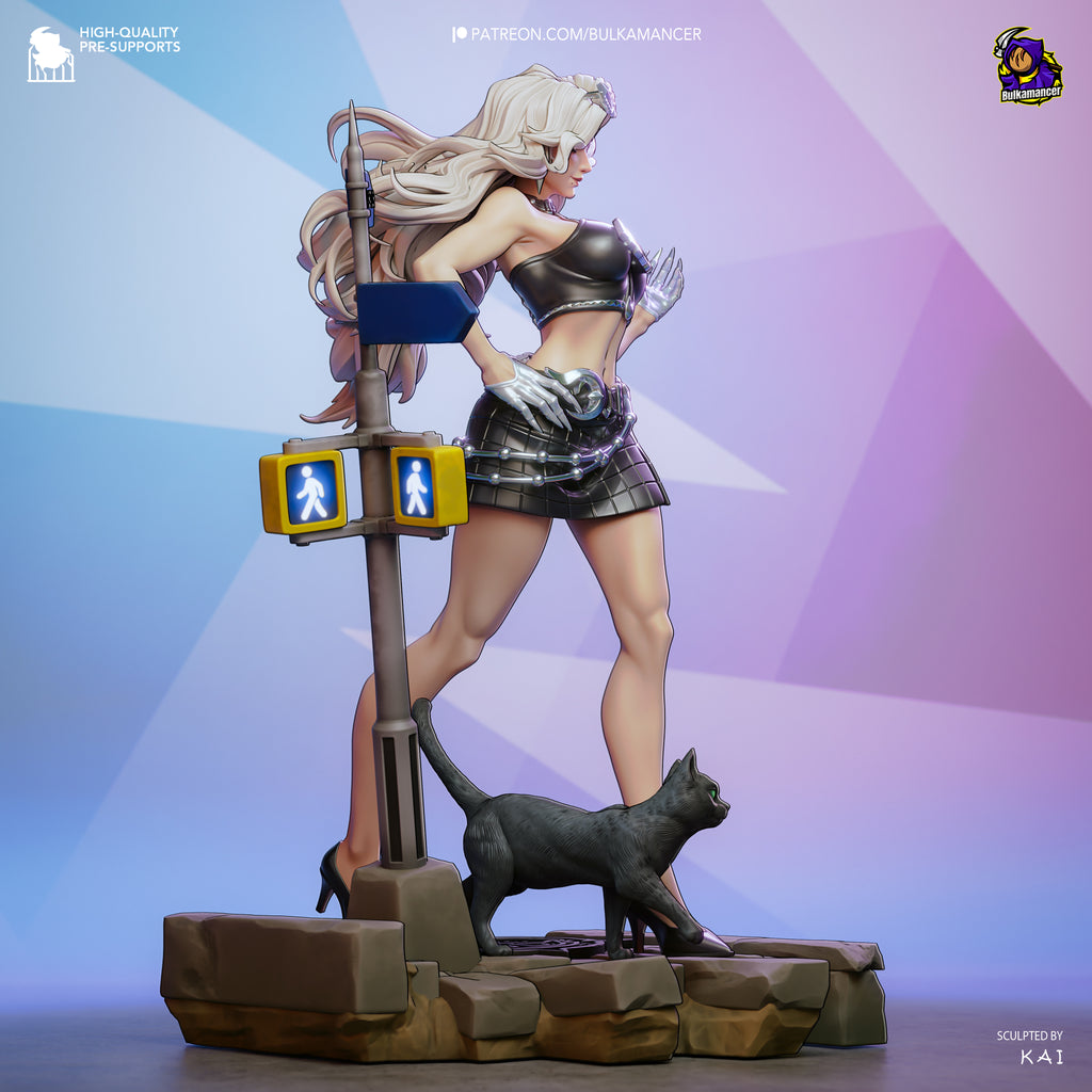 Feline Street Siren | 1/8 Unpainted Resin Kit