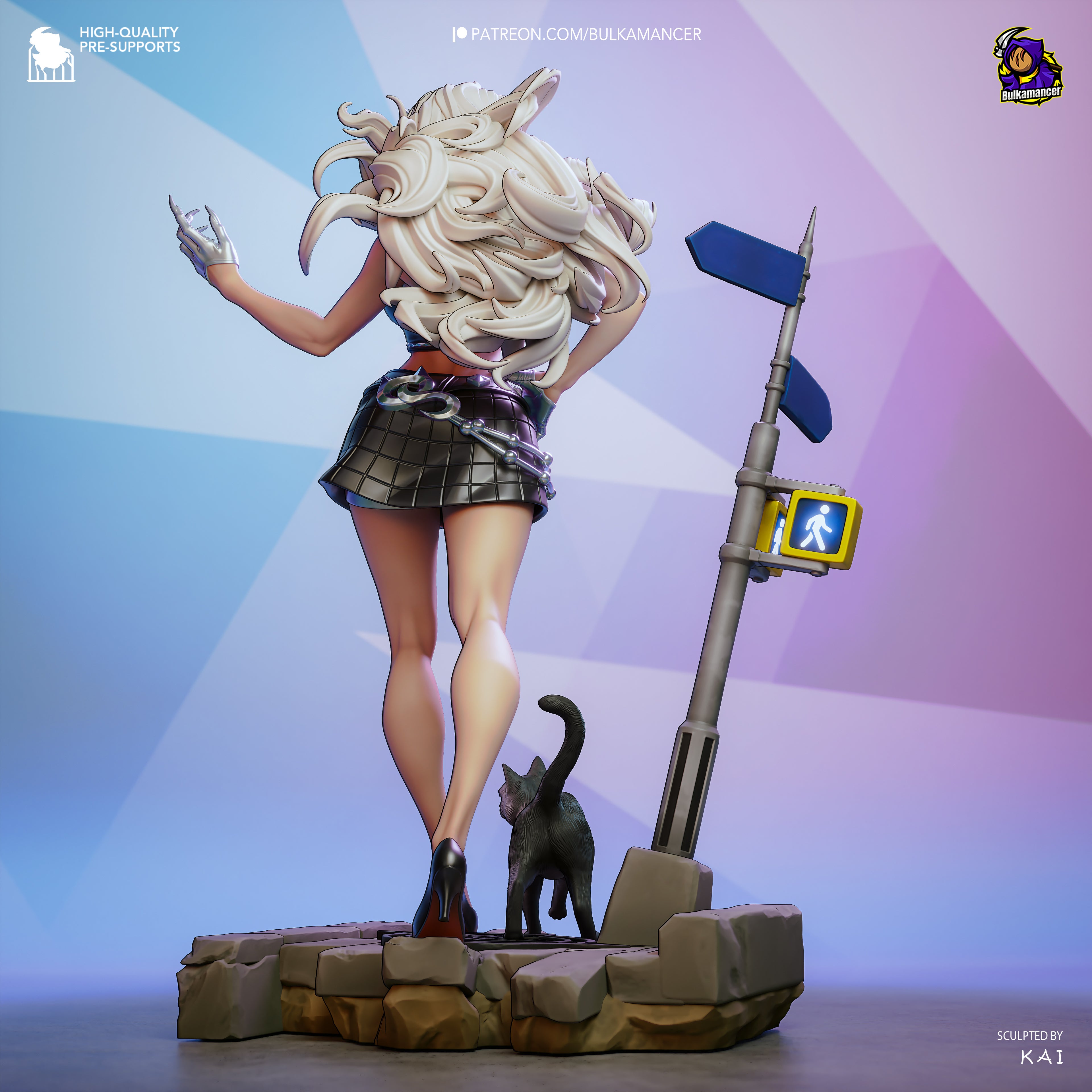 Feline Street Siren | 1/8 Unpainted Resin Kit
