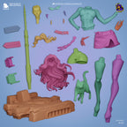 Feline Street Siren | 1/8 Unpainted Resin Kit