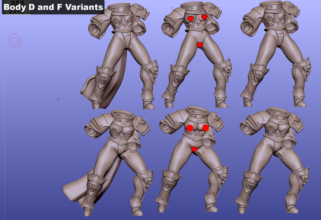 Armored Battle Sister Pinup | 32mm Unpainted Resin Kit Model