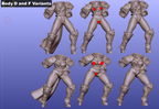 Armored Battle Sister Pinup | 32mm Unpainted Resin Kit Model