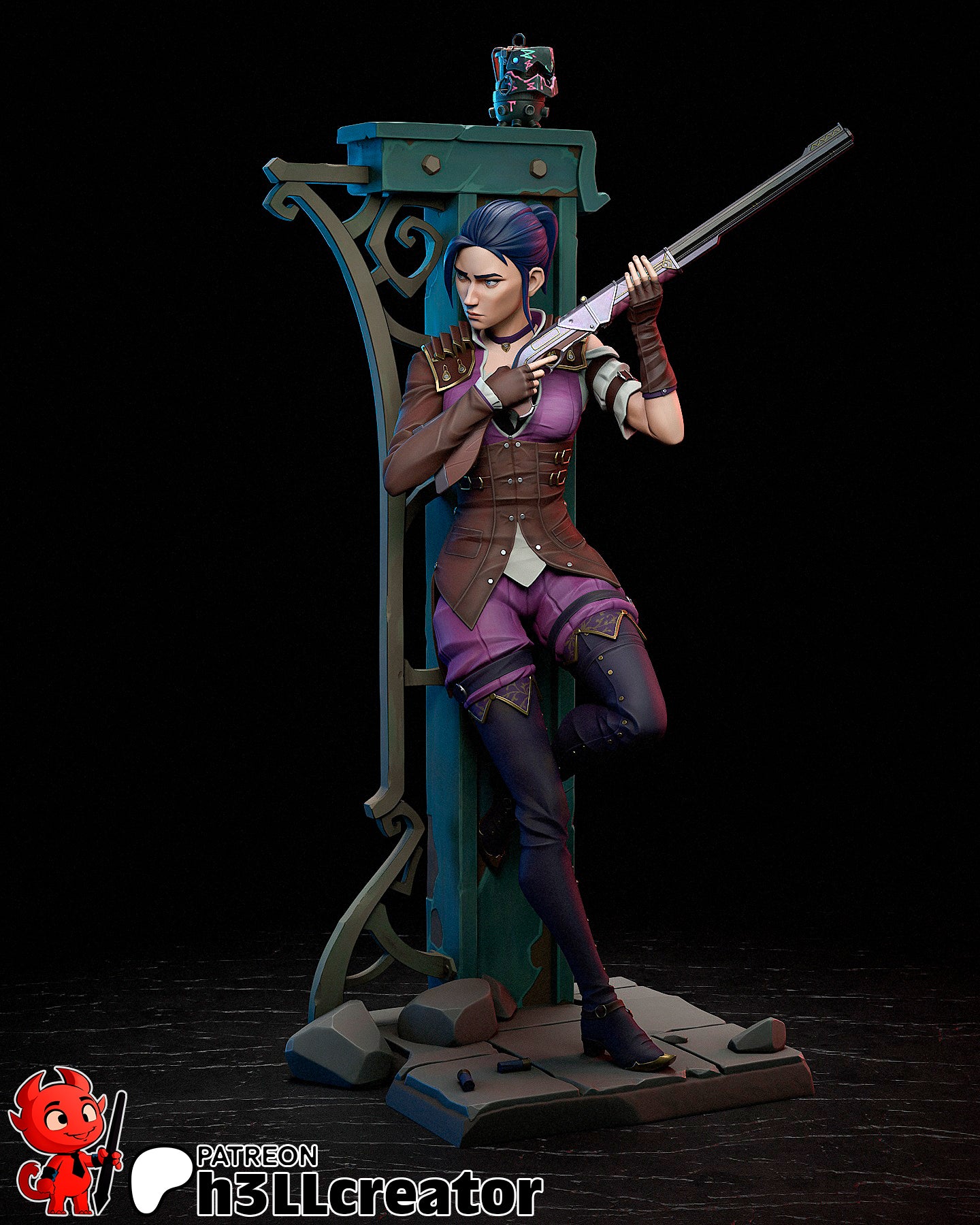 Veilshot Precision Warden | 1/12 Unpainted Resin Kit Model